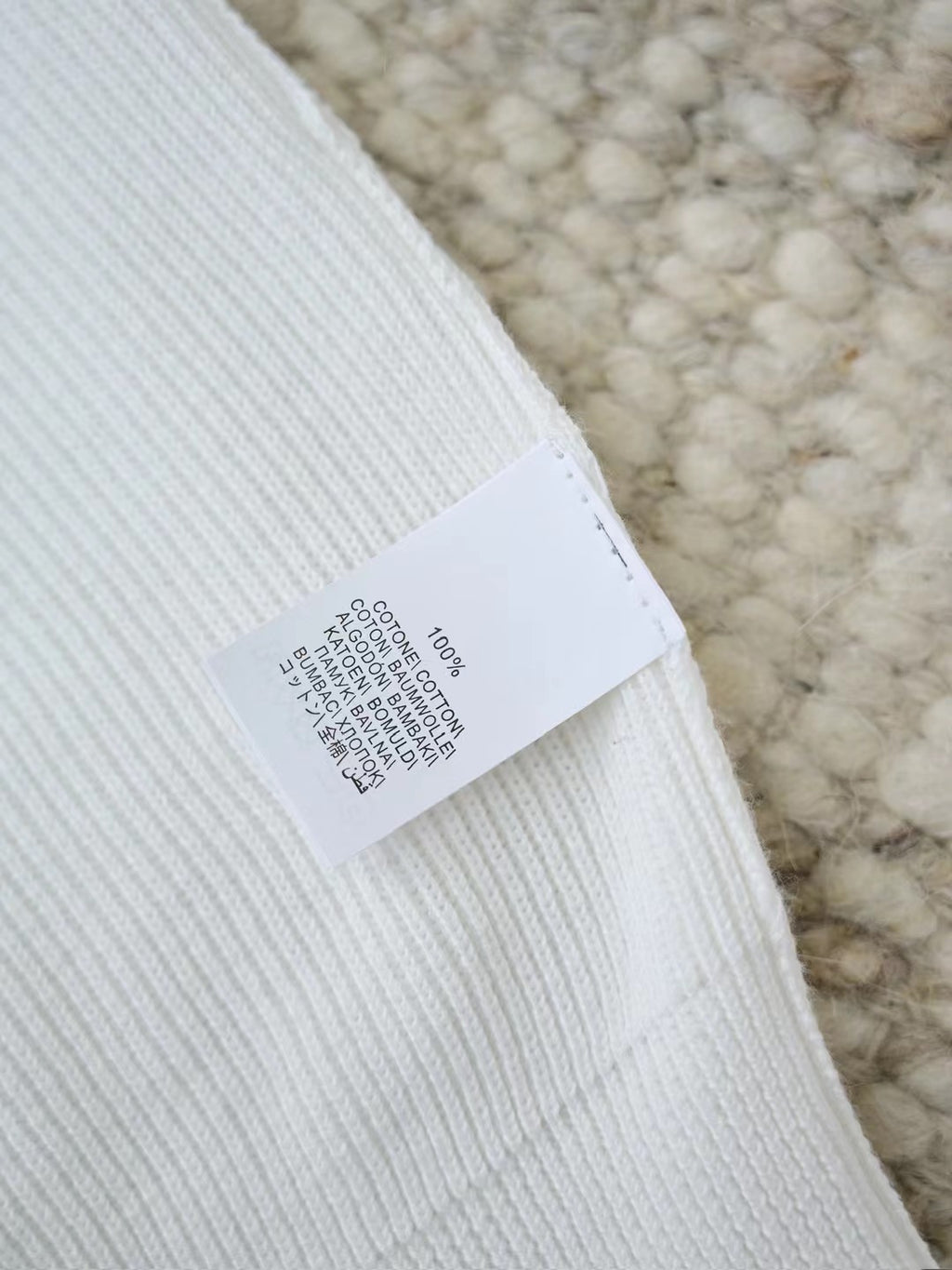 William Lockie – Half-Zip-Pullover aus Wolle in Weiss Herren