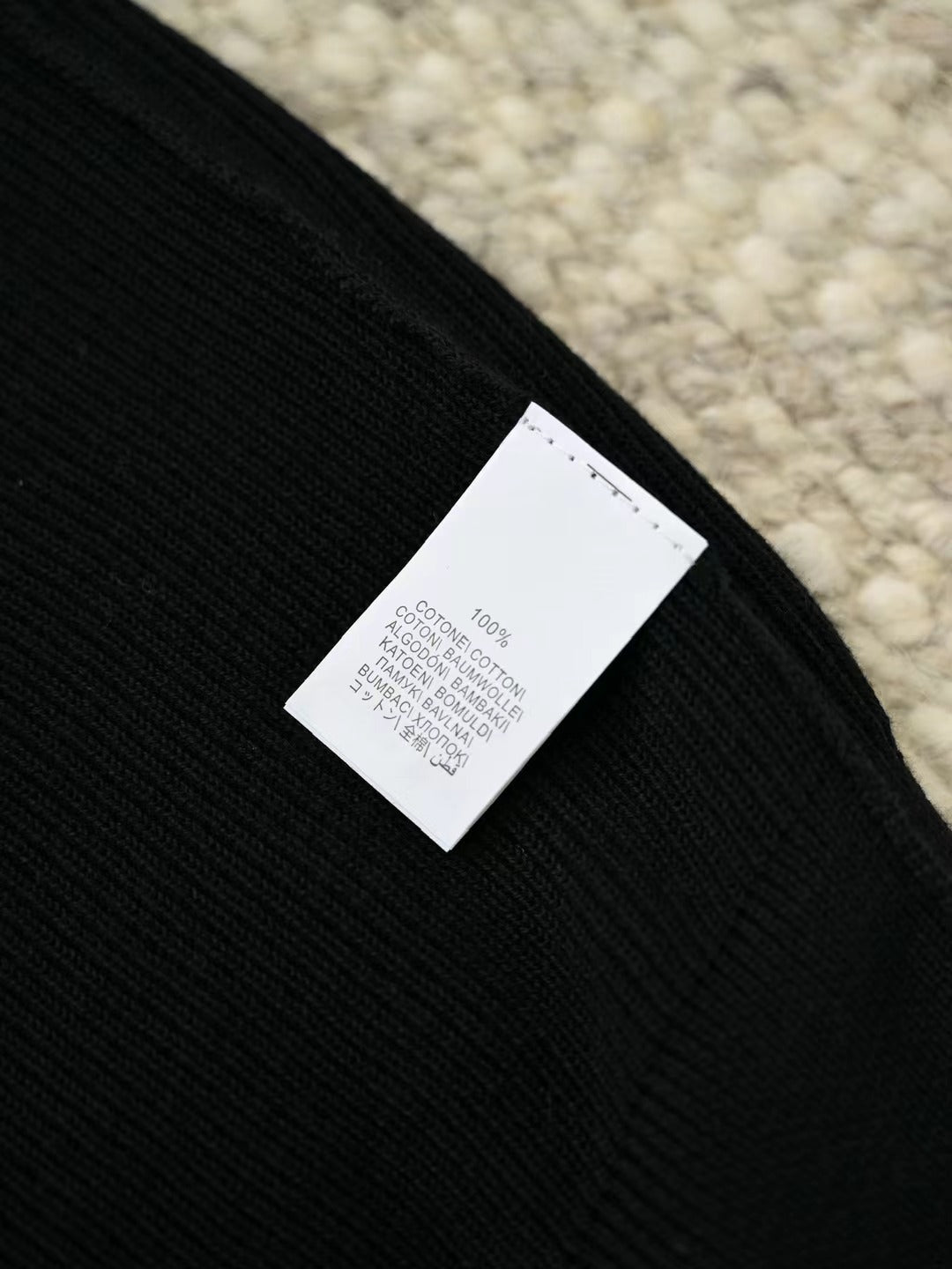 Brunello Cucinelli – Gerippter Half-Zip-Pullover in Schwarz Herren