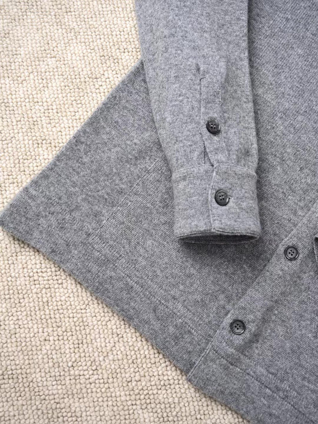 ZEGNA Graues Herrenhemd mit Knopfleiste – Elegantes Langarmhemd für Alltag & Freizeit