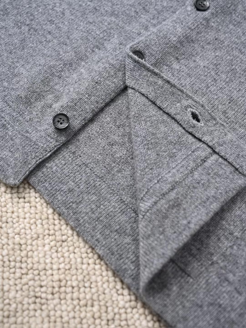 ZEGNA Graues Herrenhemd mit Knopfleiste – Elegantes Langarmhemd für Alltag & Freizeit