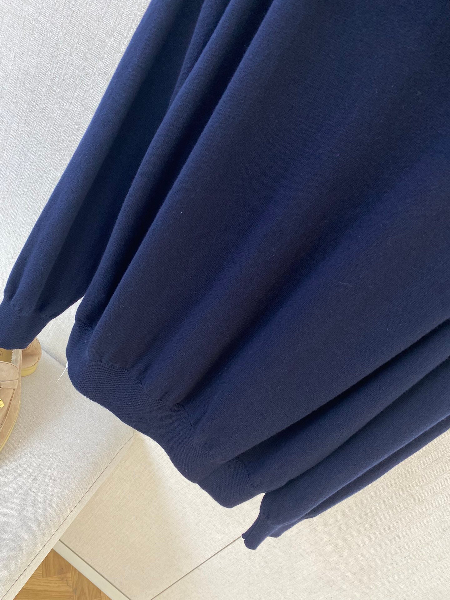 Loro Piana Herren Hoodie-Strickjacke Dunkelblau – Luxuriöse Kapuzenjacke