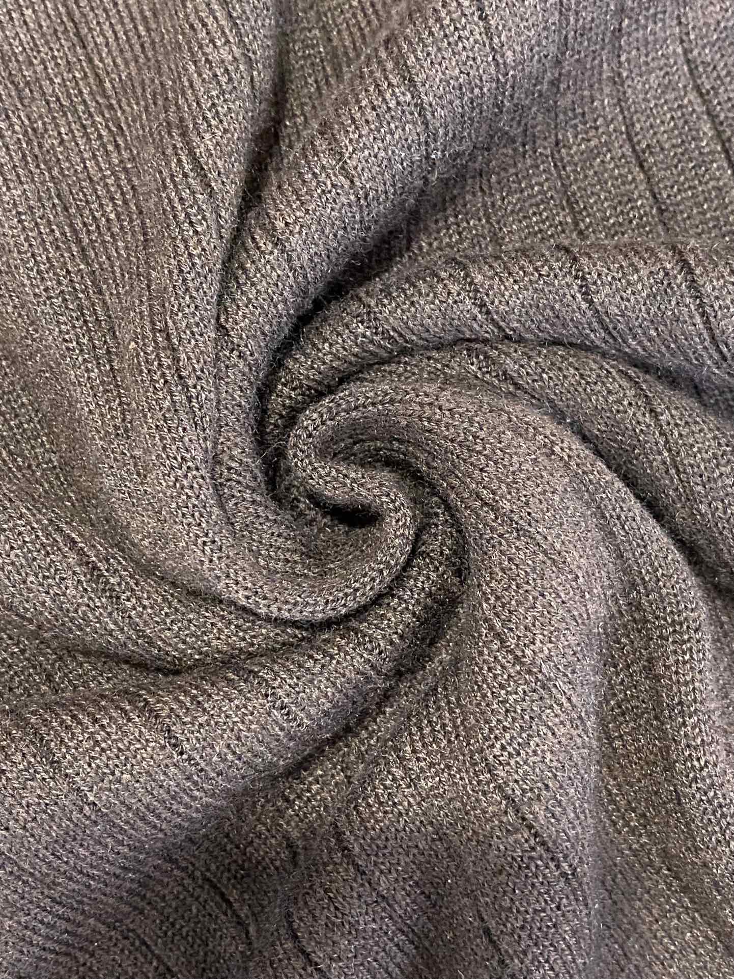 Lora Piana Strickpullover Dunkelbraun – Feinstrick Polo-Pullover