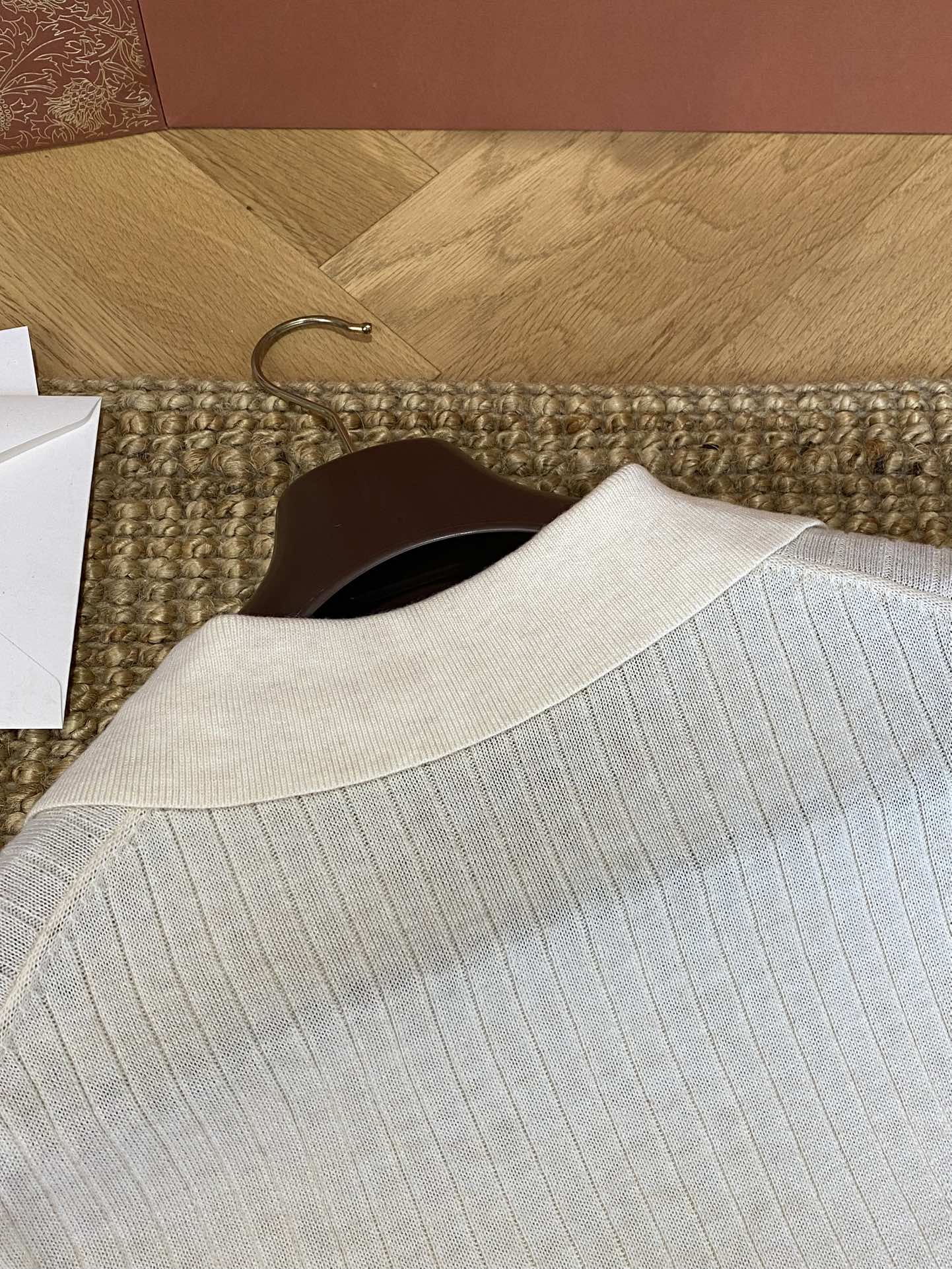 Lora Piana Polo-Strickpullover In Creme – Feiner Rippenstrick