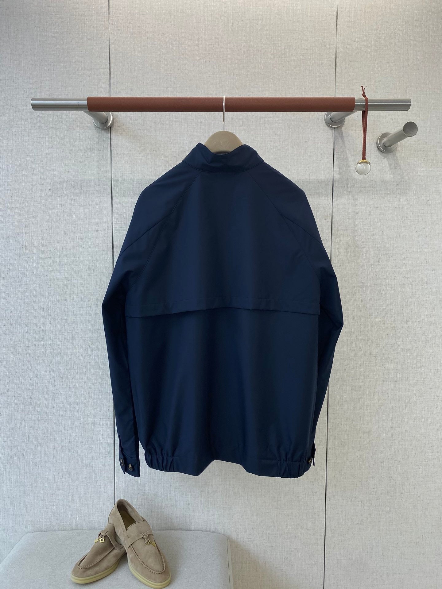 Brunello Cucinelli Herren Blouson – Navy, Technisches Gewebe