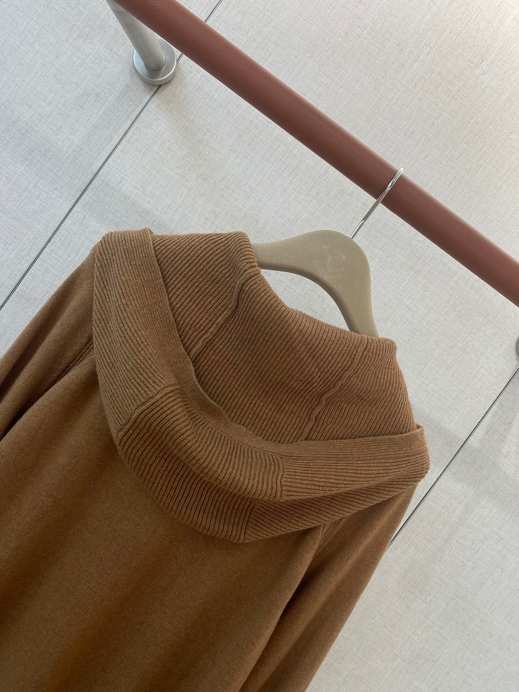 Lora Piana Strick Hoodie Jacke Braun – Premium Zip Cardigan mit Kapuze