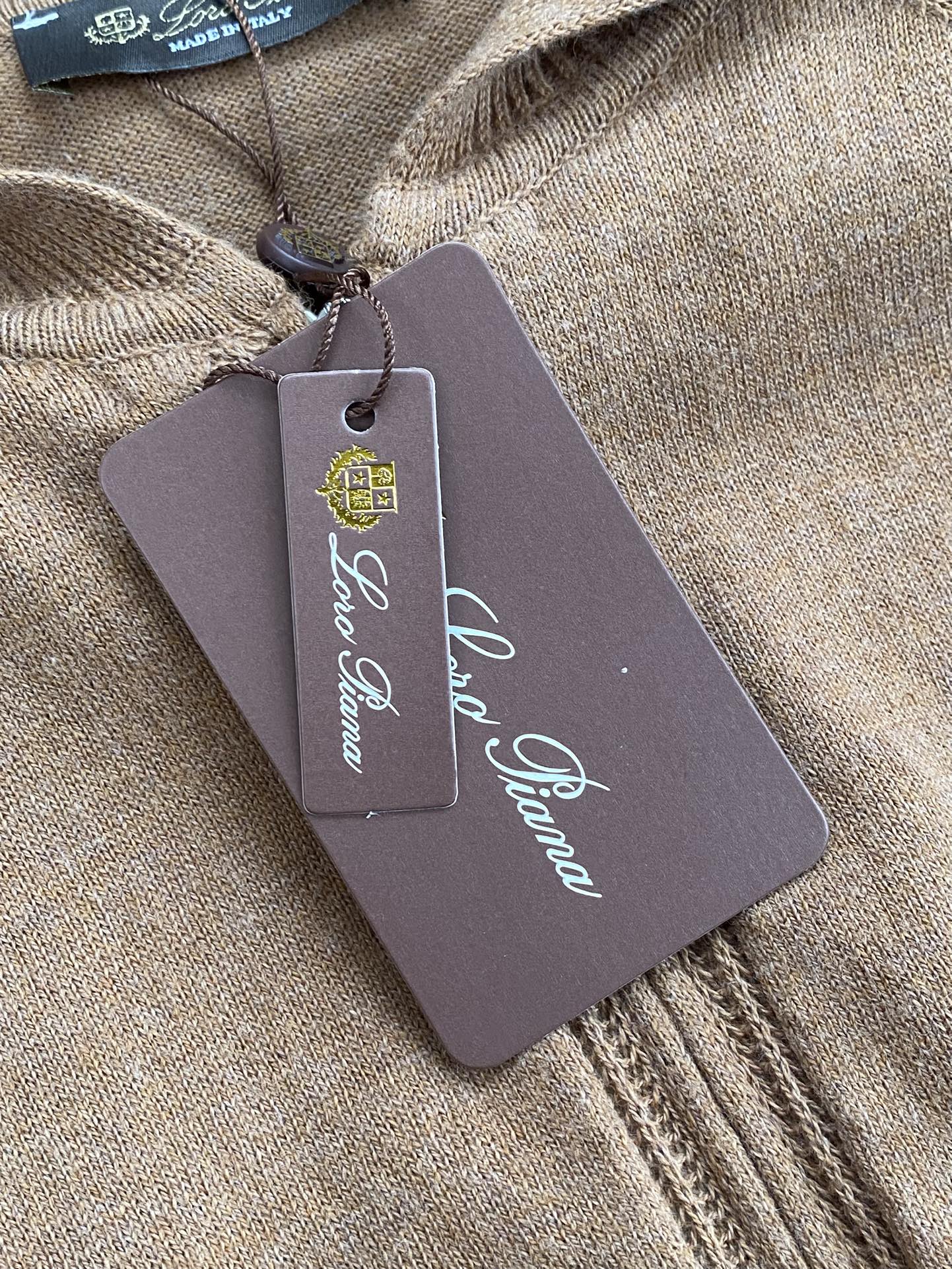 Lora Piana Strick Hoodie Jacke Braun – Premium Zip Cardigan mit Kapuze