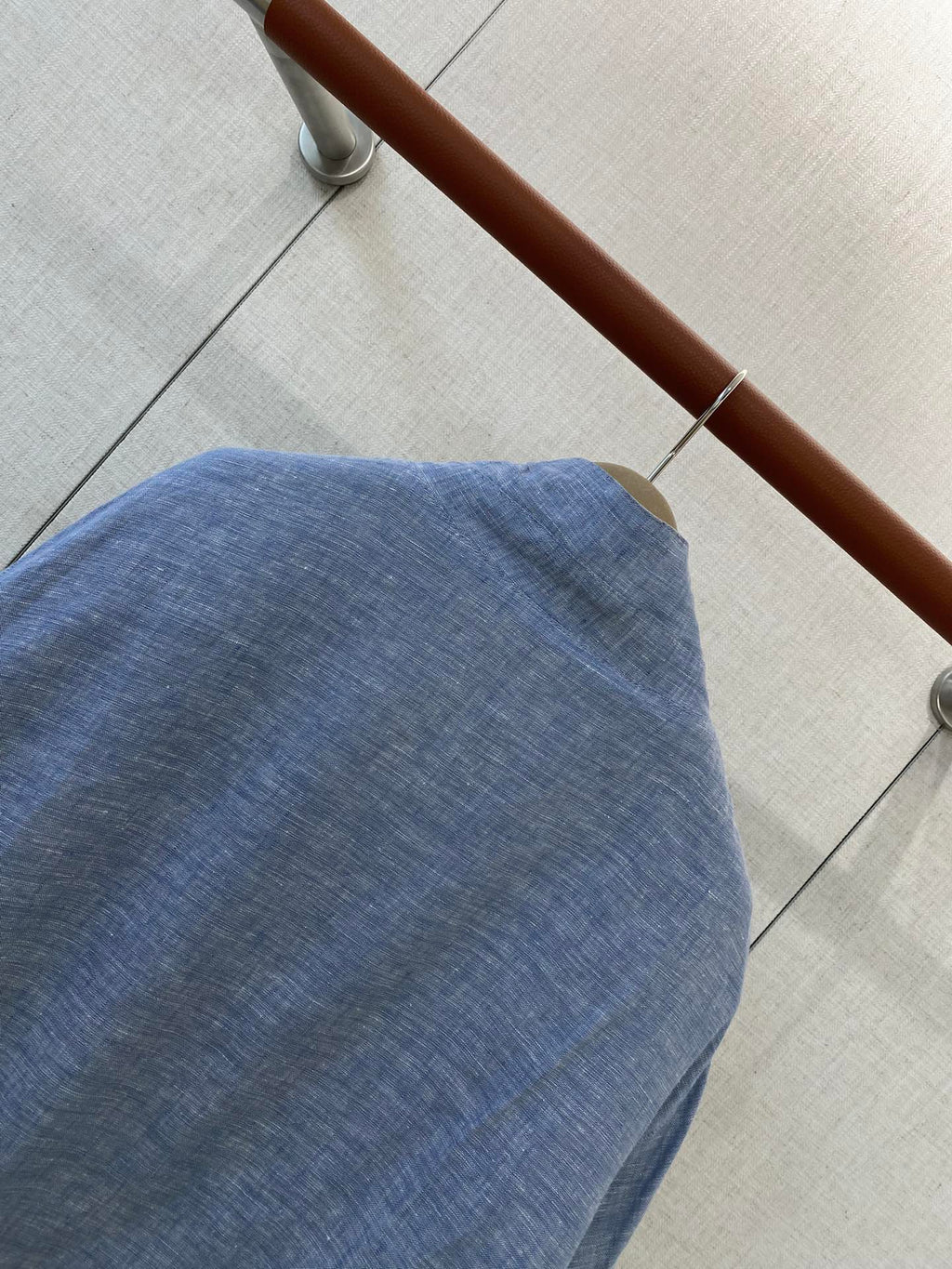 Lora Piana Leinenjacke mit Stehkragen – Leichte Sommerjacke in Beige oder Hellblau