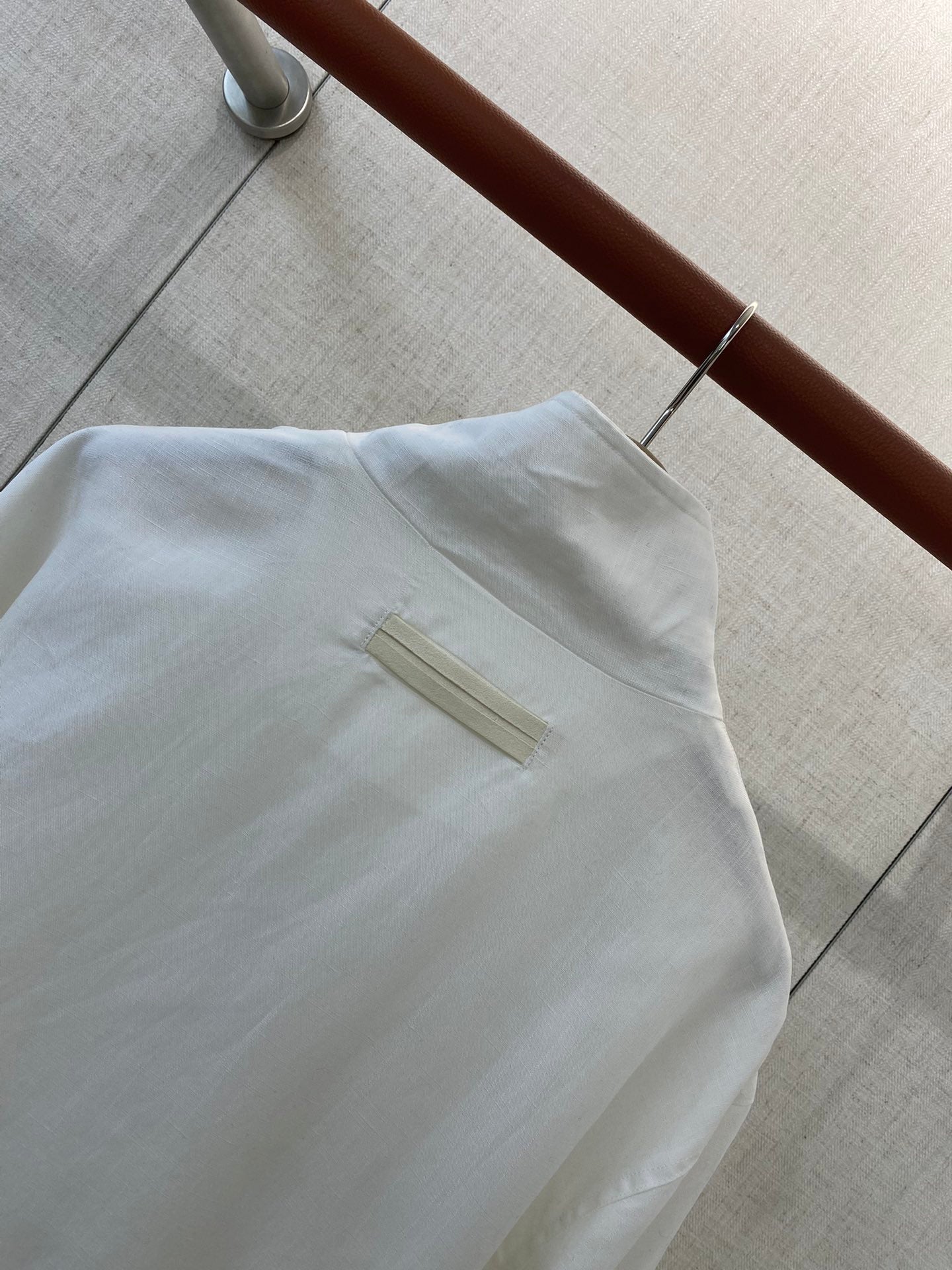 ZEGNA Weisse Leichte Zip-Jacke mit Brusttaschen