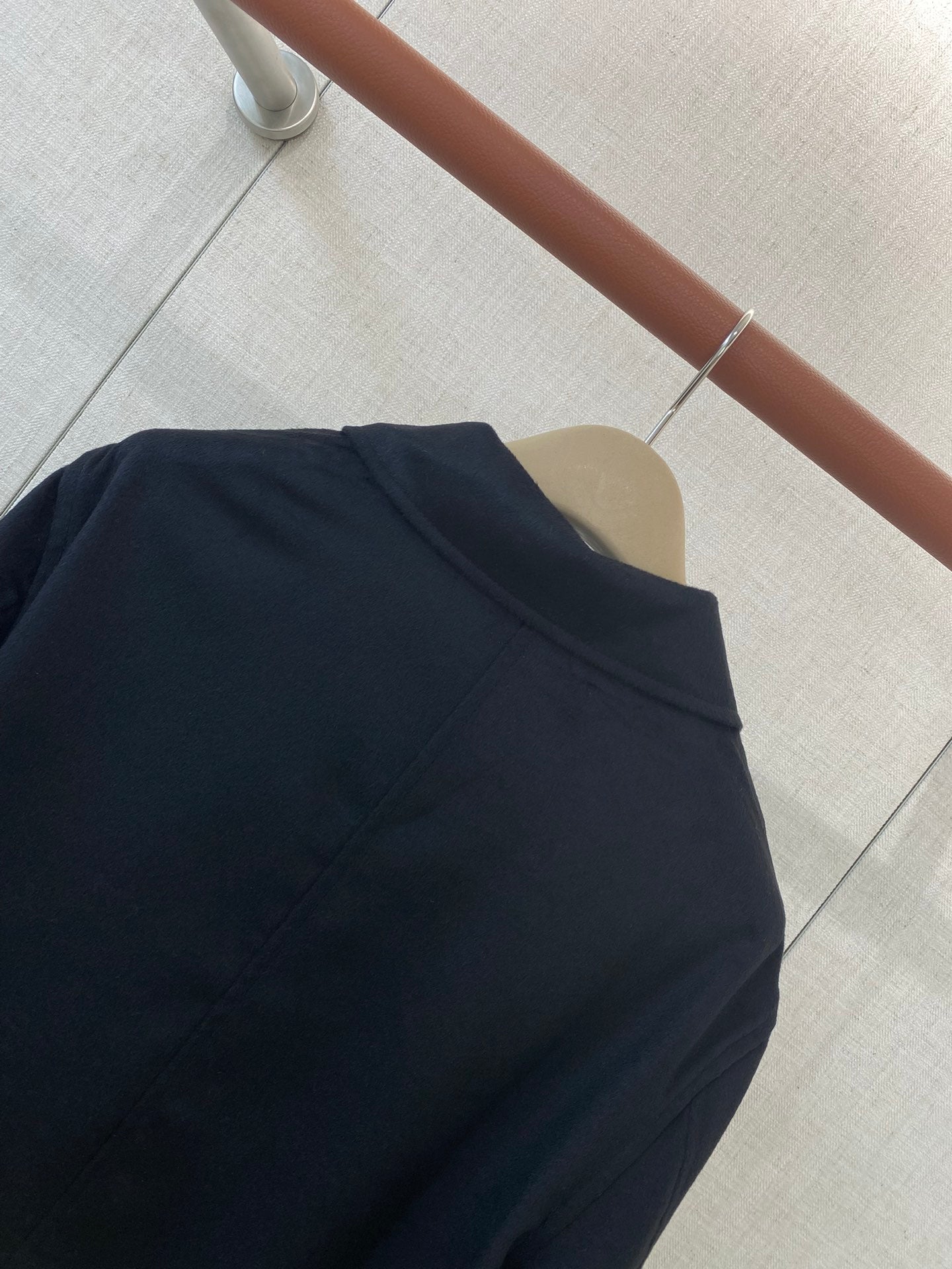 ZEGNA Dunkelblaues Overshirt aus Wolle und Kaschmir