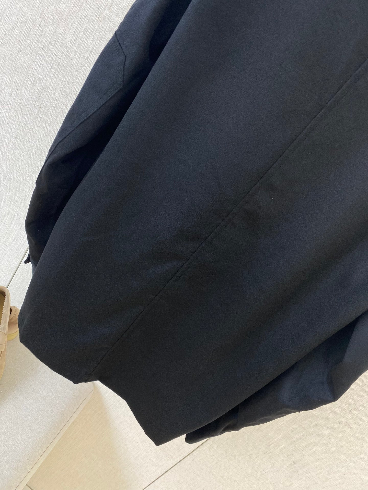 ZEGNA Dunkelblaues Overshirt aus Wolle und Kaschmir