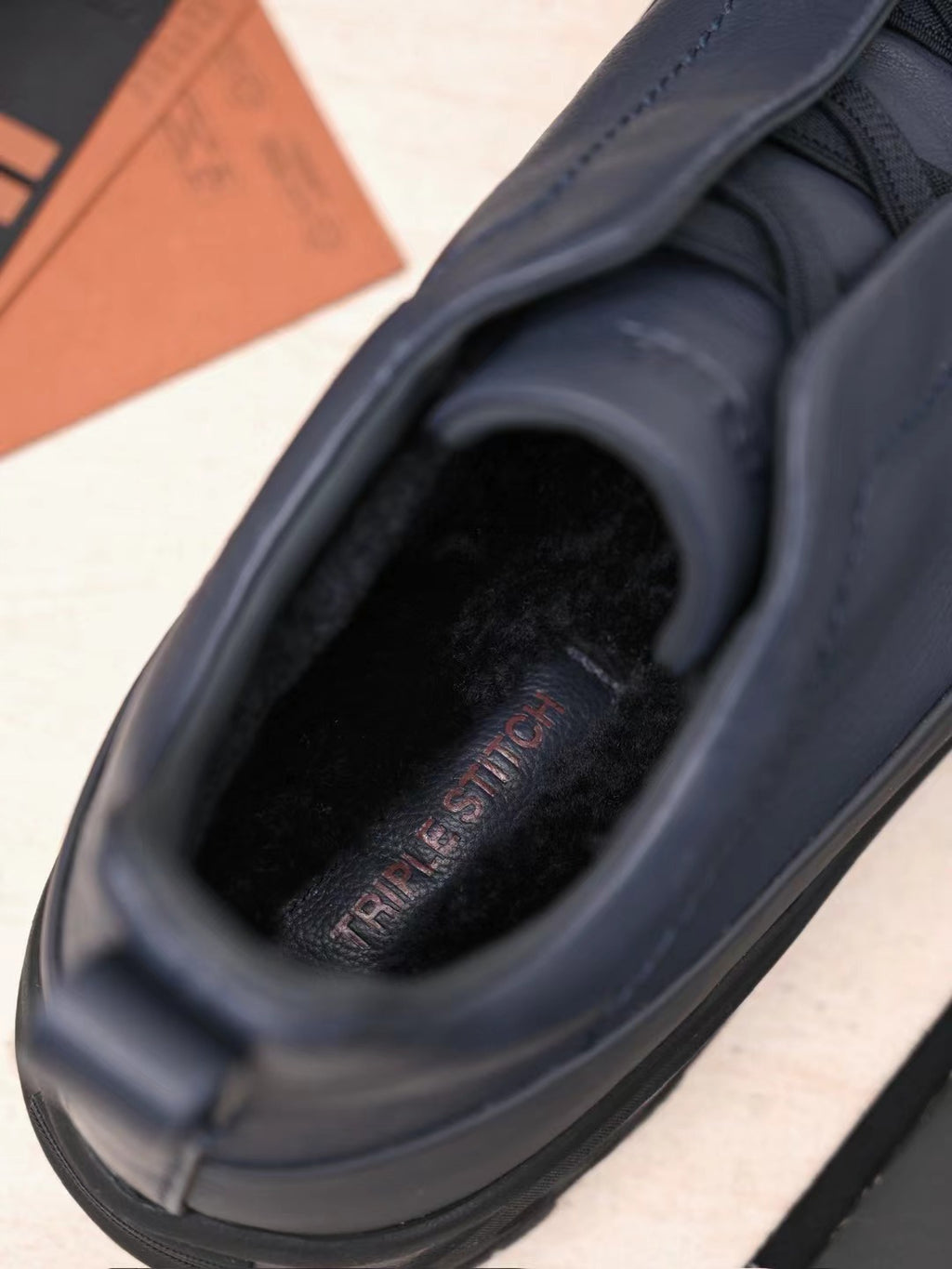 ZEGNA Hybrid-Sneaker in Navy – Glattleder-Look & robuste Trail-Sohle