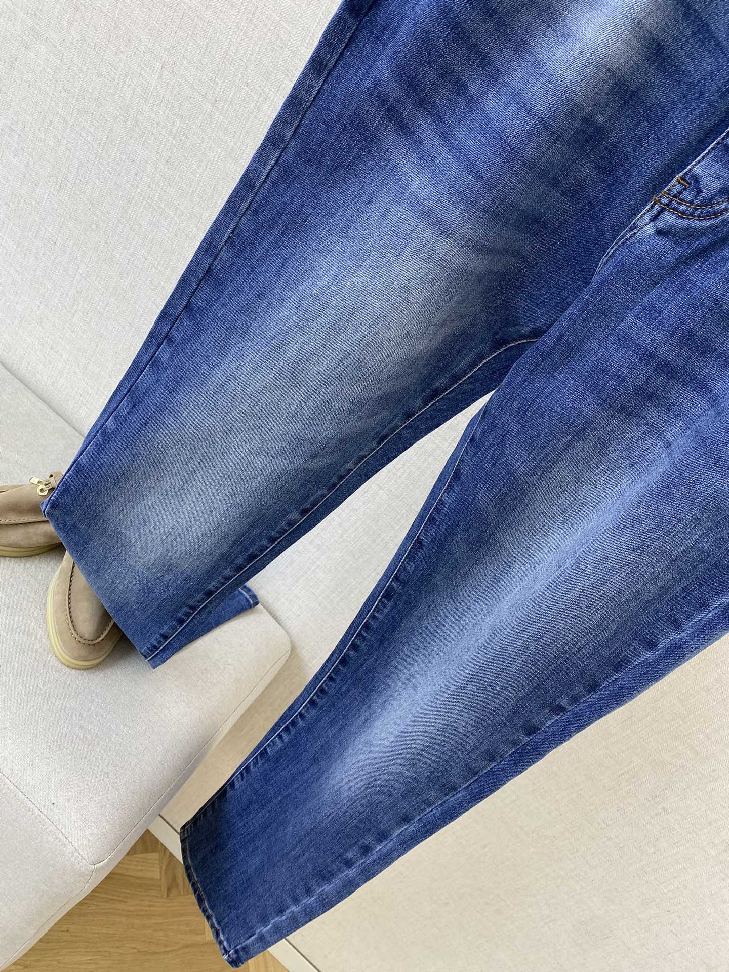 ZEGNA Klassische Blaue Slim-Fit Jeanshose