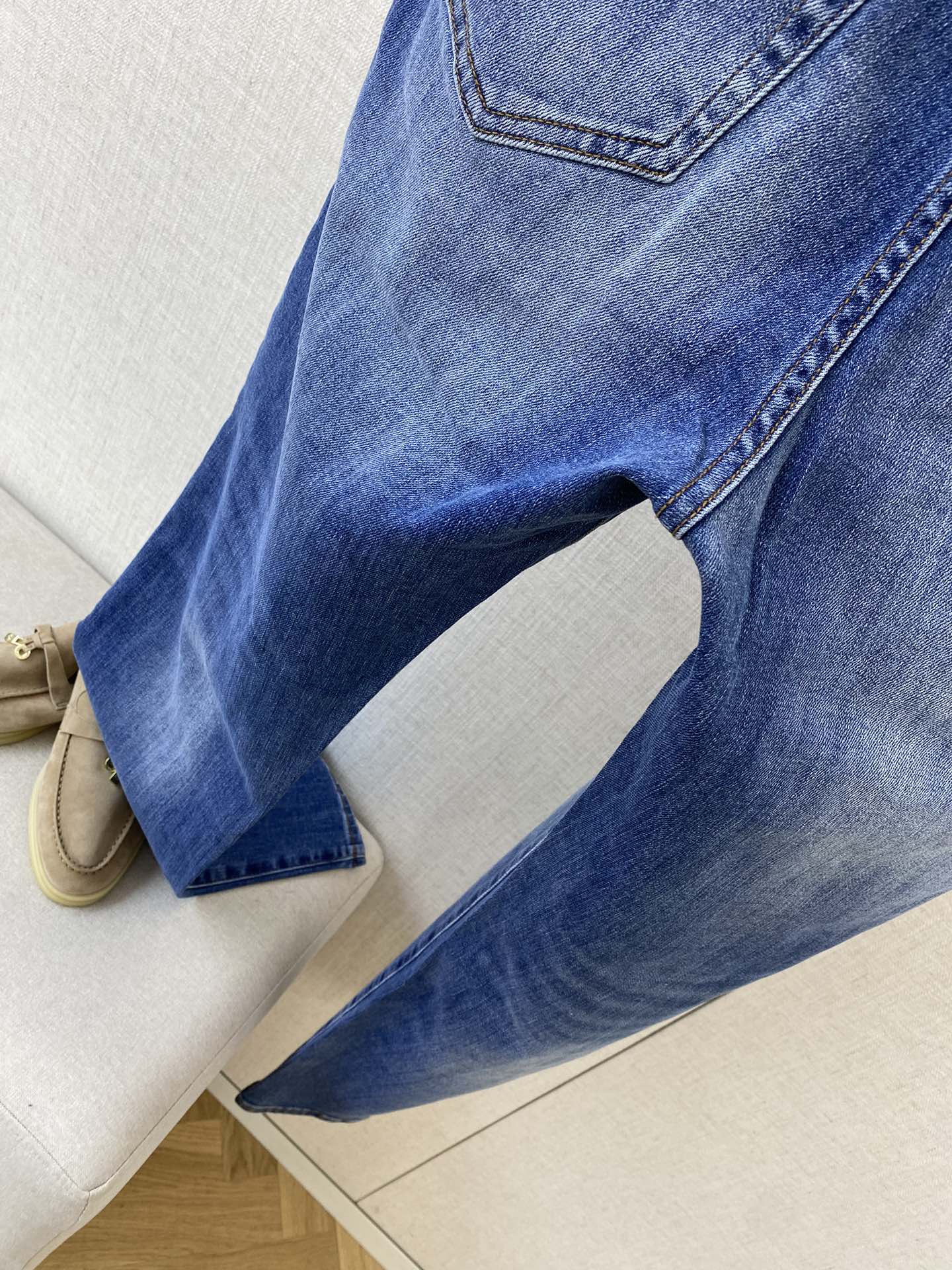 ZEGNA Klassische Blaue Slim-Fit Jeanshose