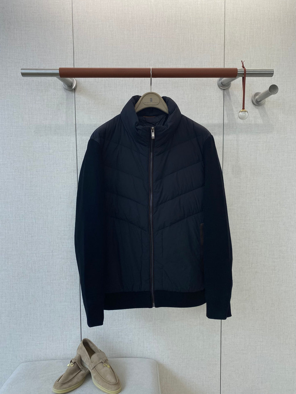 ZEGNA Dunkelblaue Hybridjacke