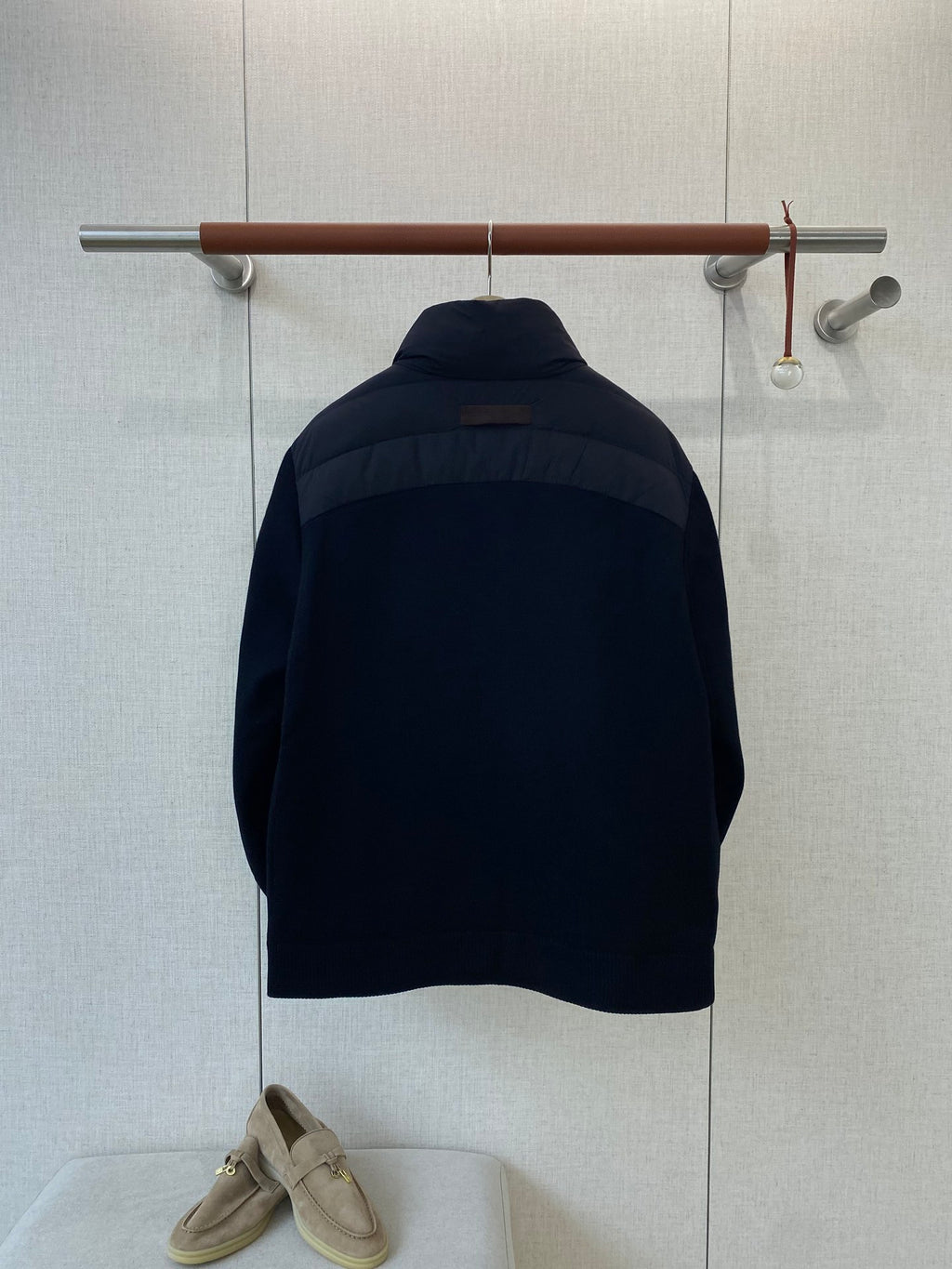 ZEGNA Dunkelblaue Hybridjacke