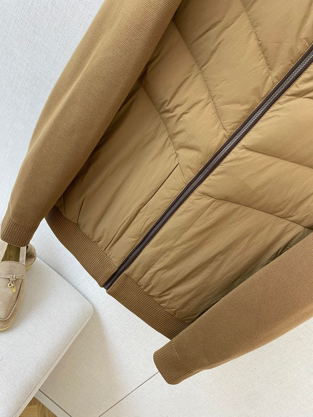 ZEGNA Olivgrüne Hybridjacke