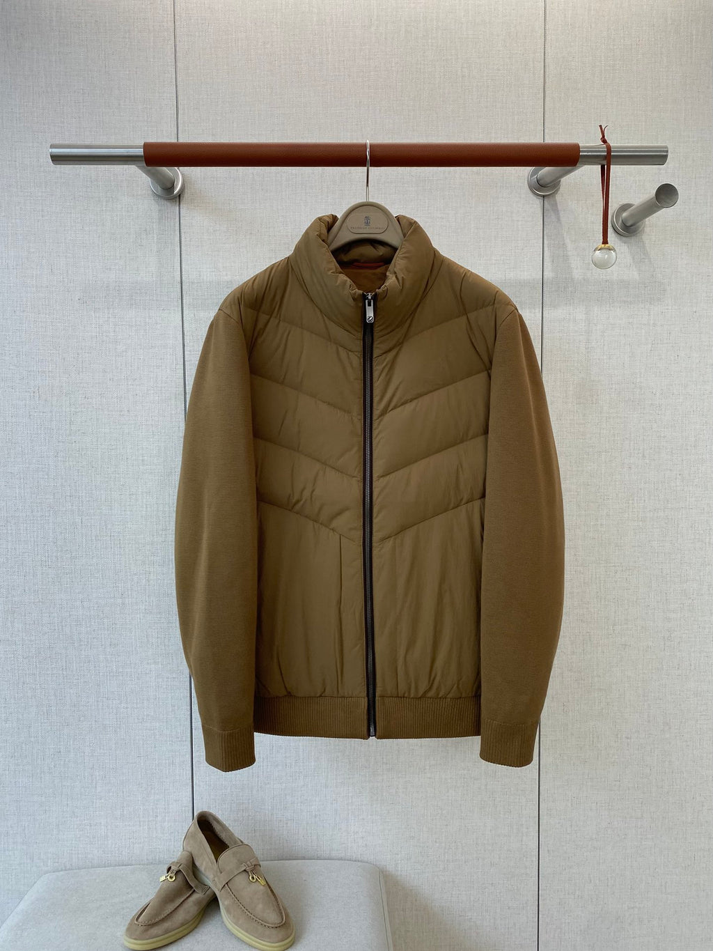 ZEGNA Olivgrüne Hybridjacke