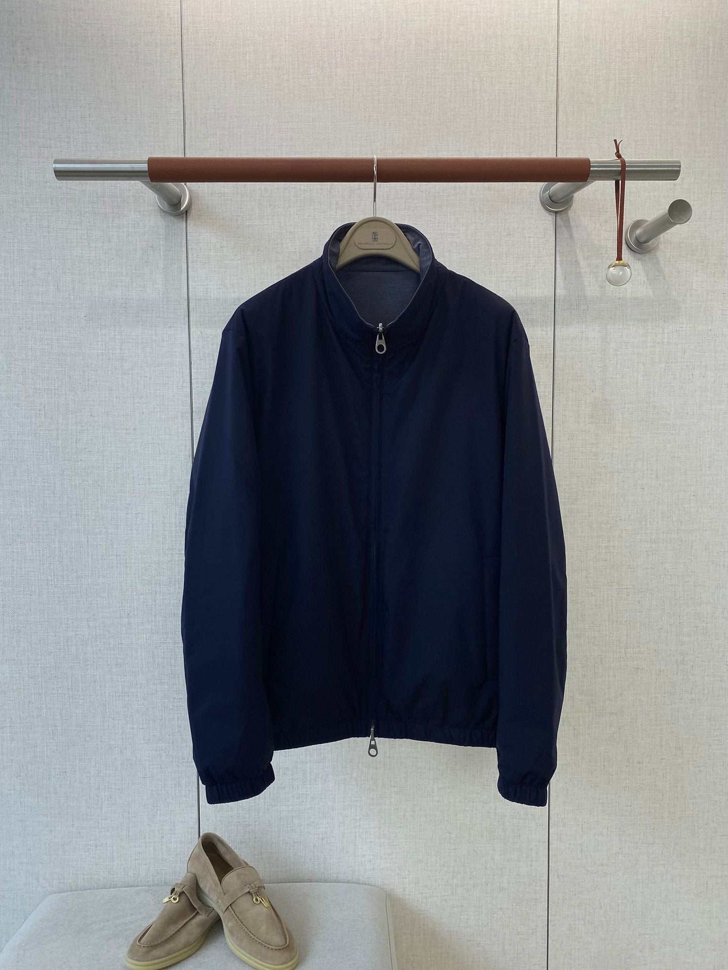 Brunello Cucinelli Herren Leichtjacke in Dunkelblau