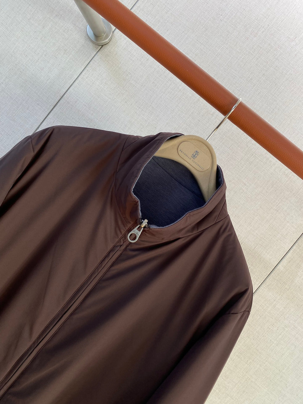 Brunello Cucinelli Herren Leichtjacke in Grau – Elegante Übergangsjacke