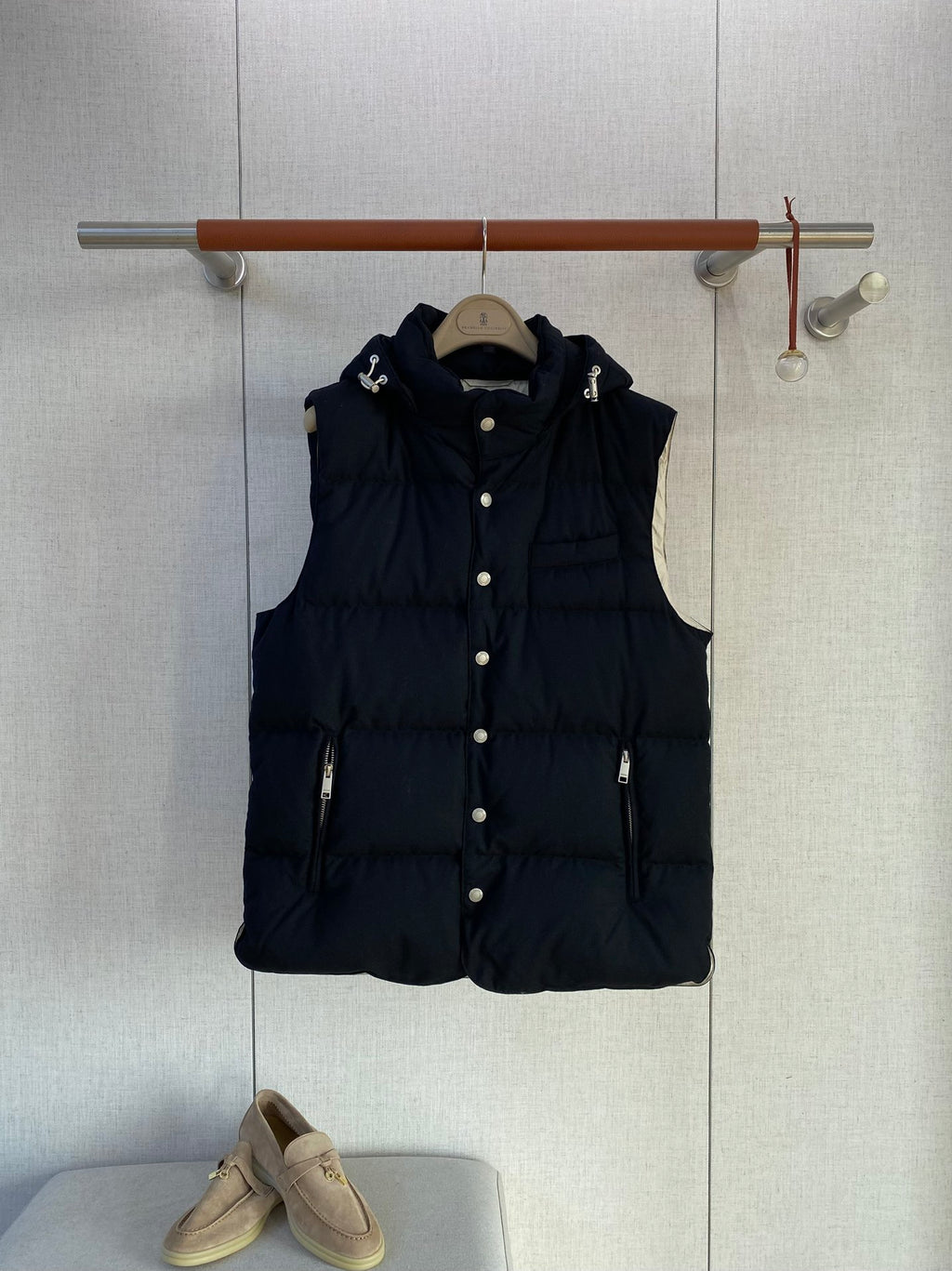 ZEGNA Schwarze Daunenweste