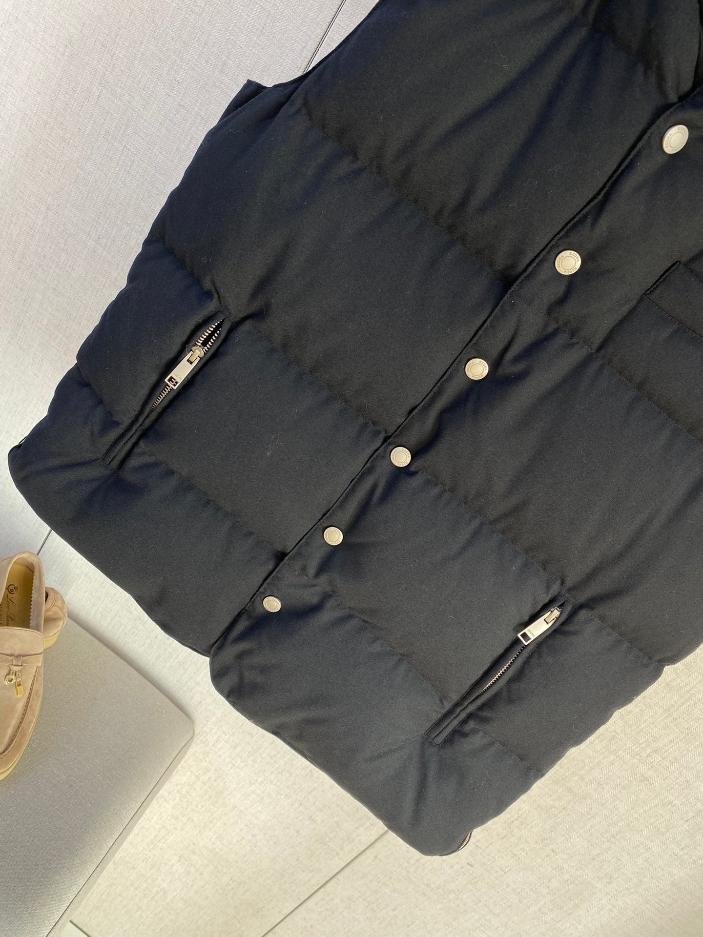 ZEGNA Schwarze Daunenweste