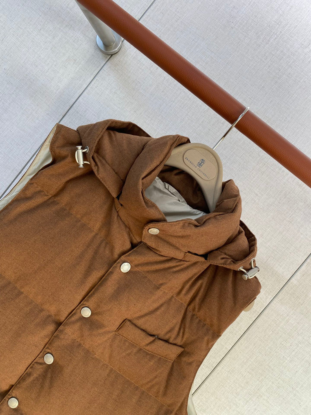 ZEGNA Braune Daunenweste