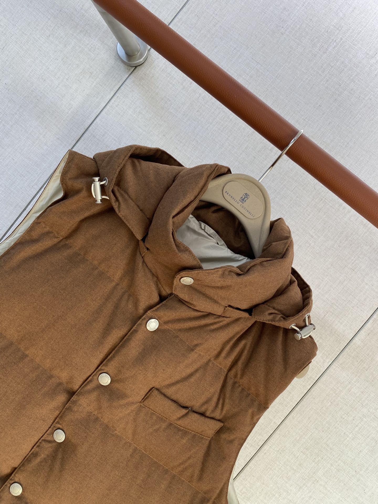 ZEGNA Braune Daunenweste