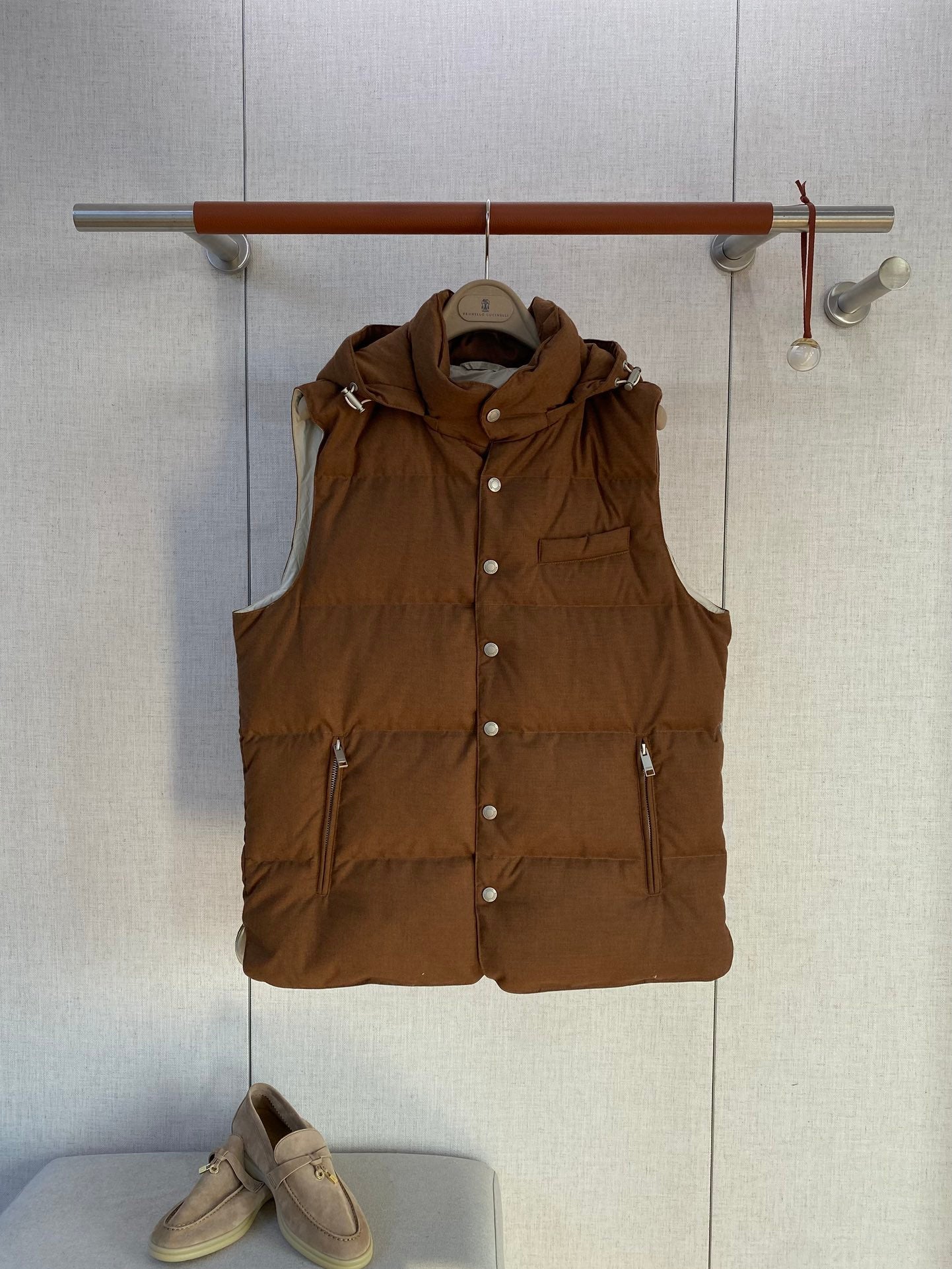 ZEGNA Braune Daunenweste