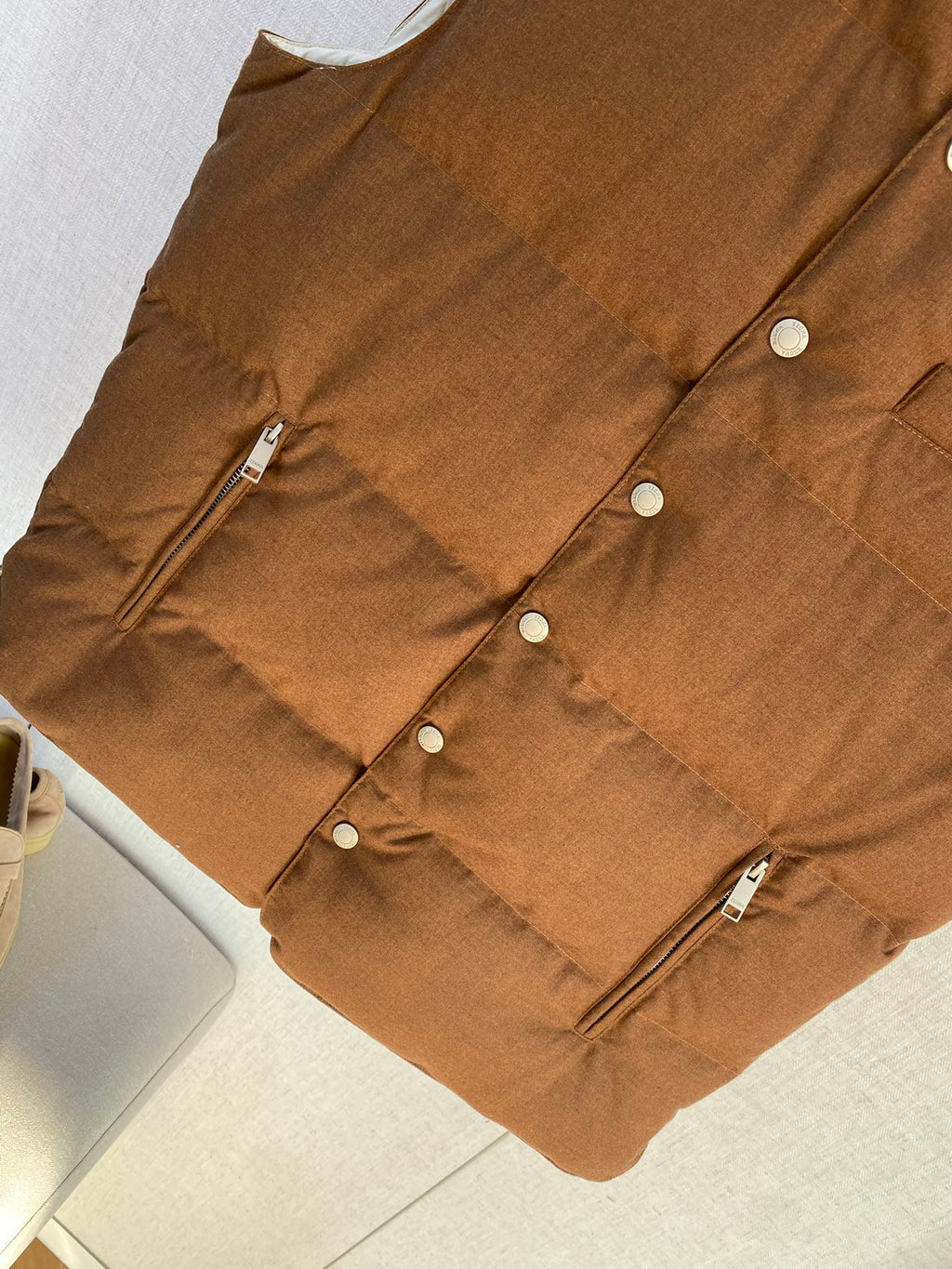 ZEGNA Braune Daunenweste