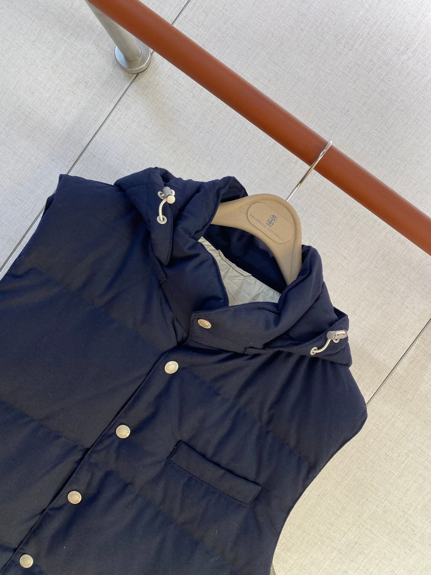 ZEGNA Dunkelblaue Daunenweste