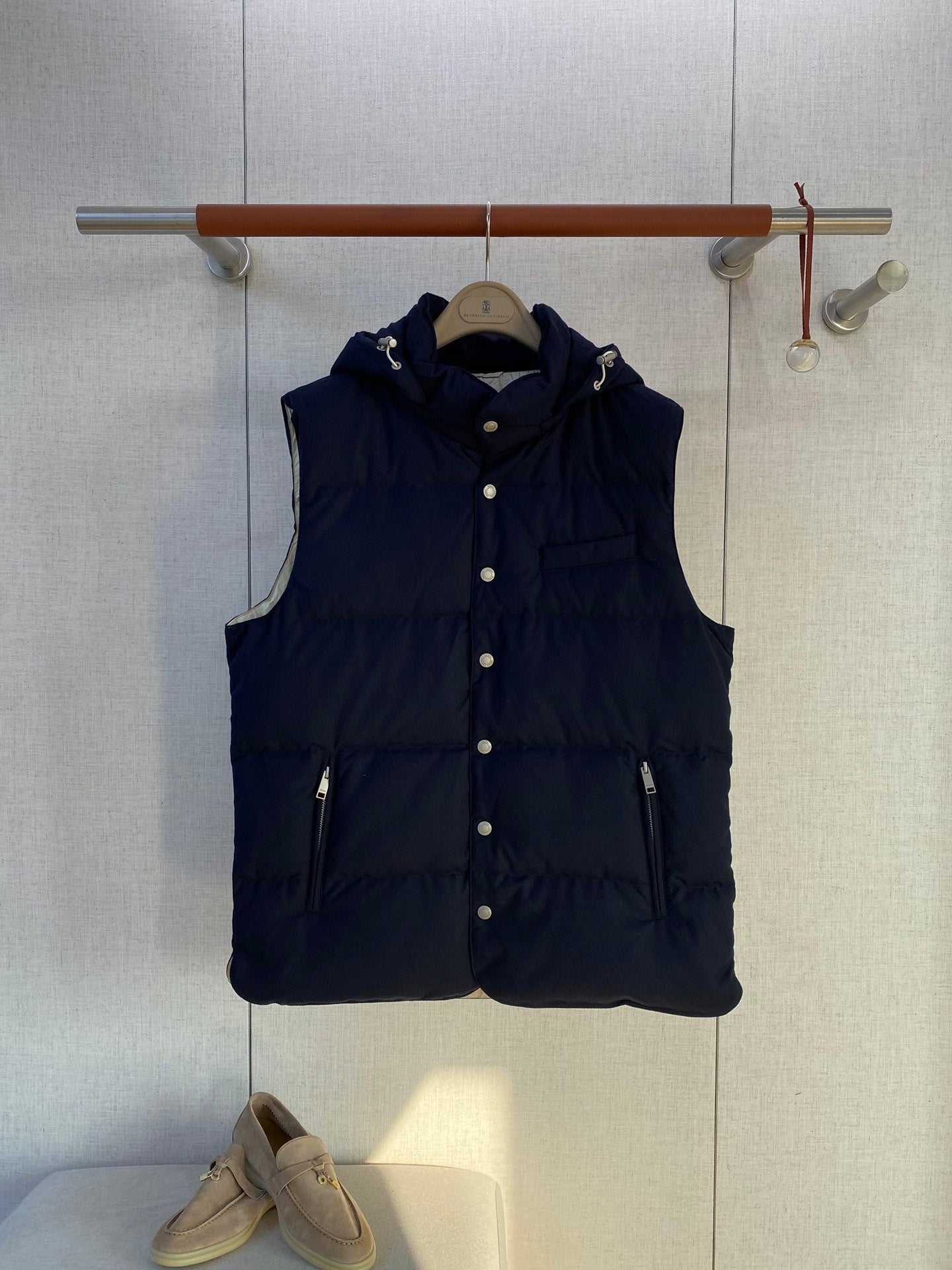 ZEGNA Dunkelblaue Daunenweste