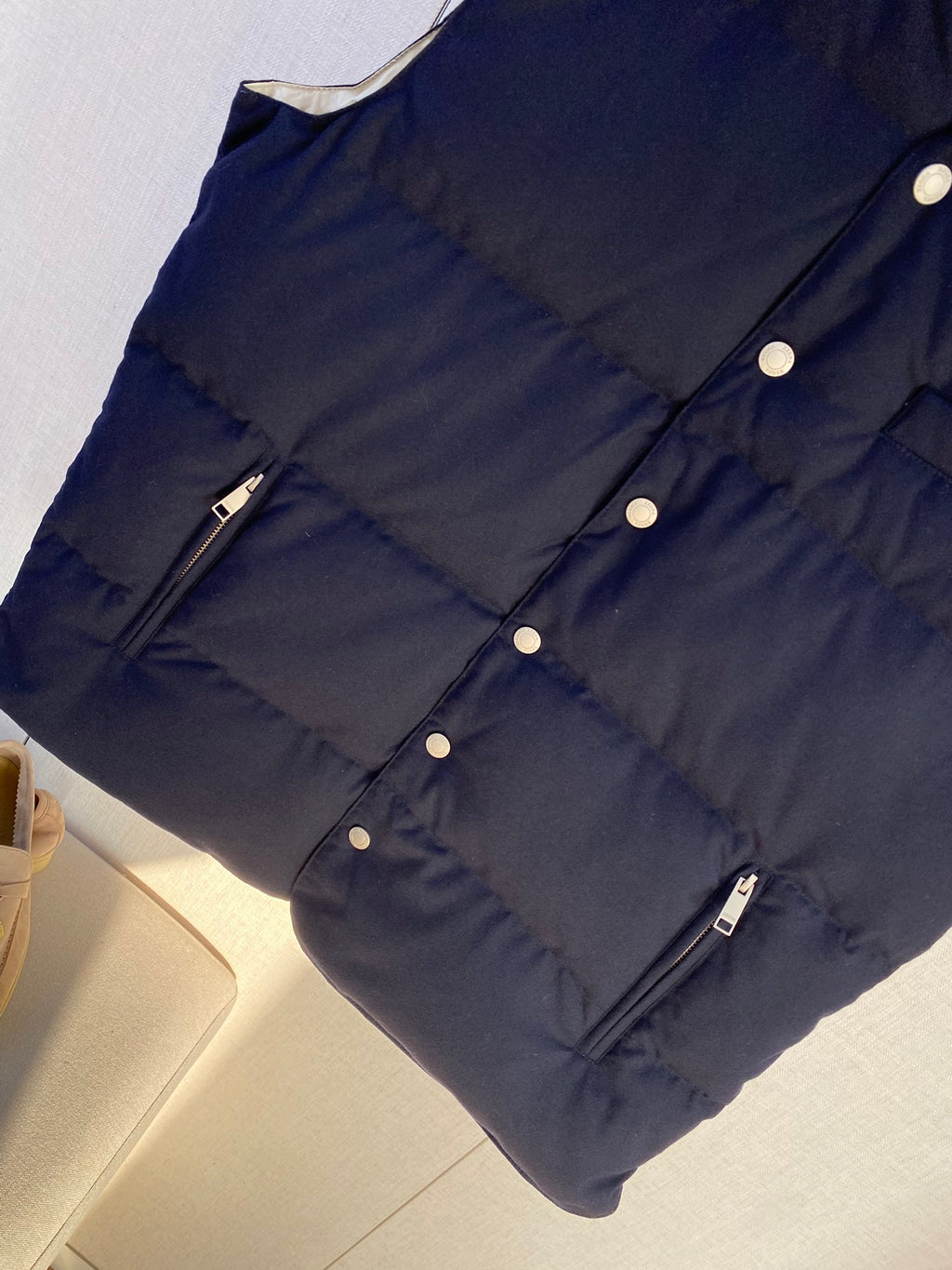 ZEGNA Dunkelblaue Daunenweste