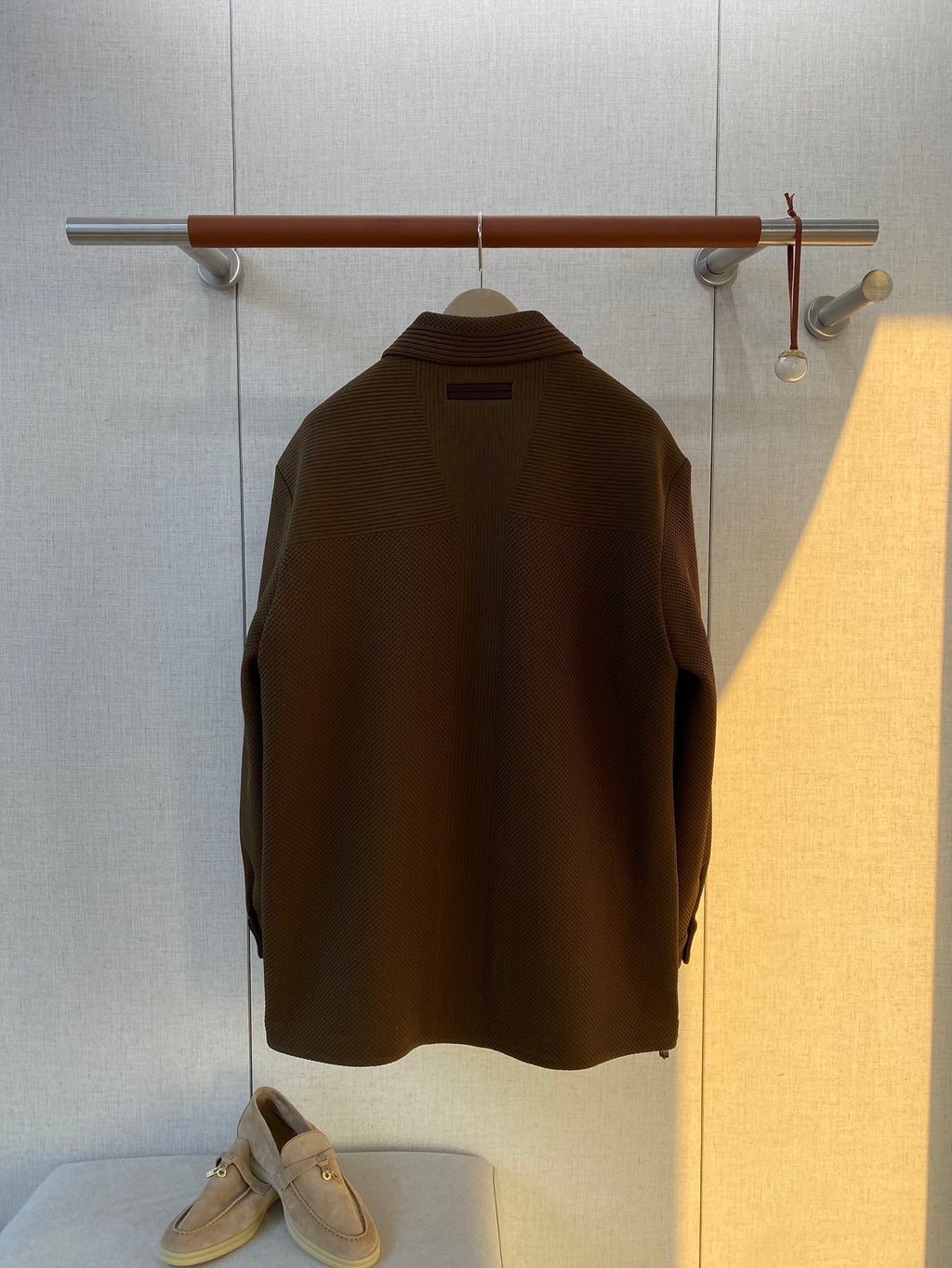 ZEGNA Braunfarbenes Overshirt