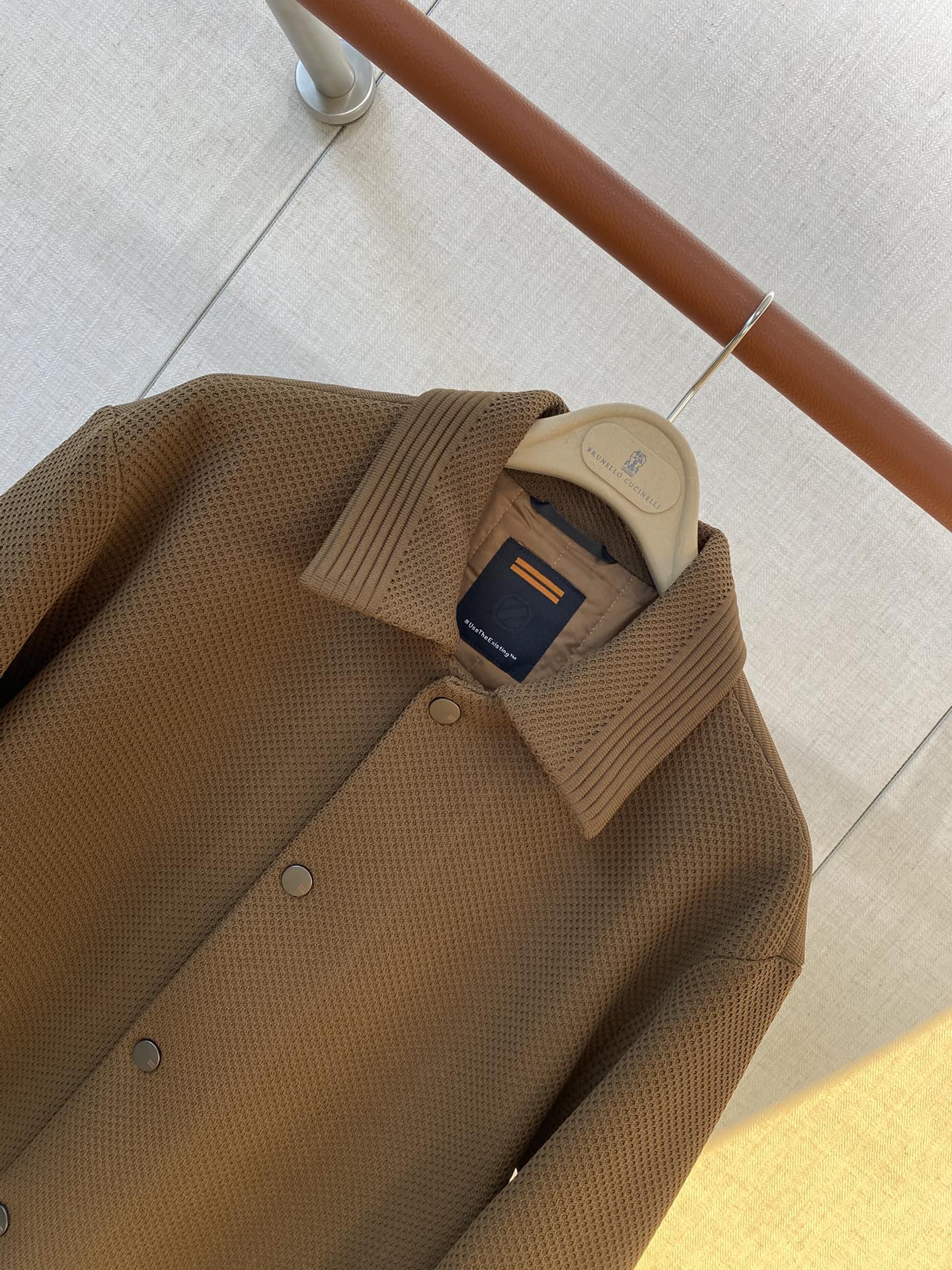 ZEGNA Braunfarbenes Overshirt