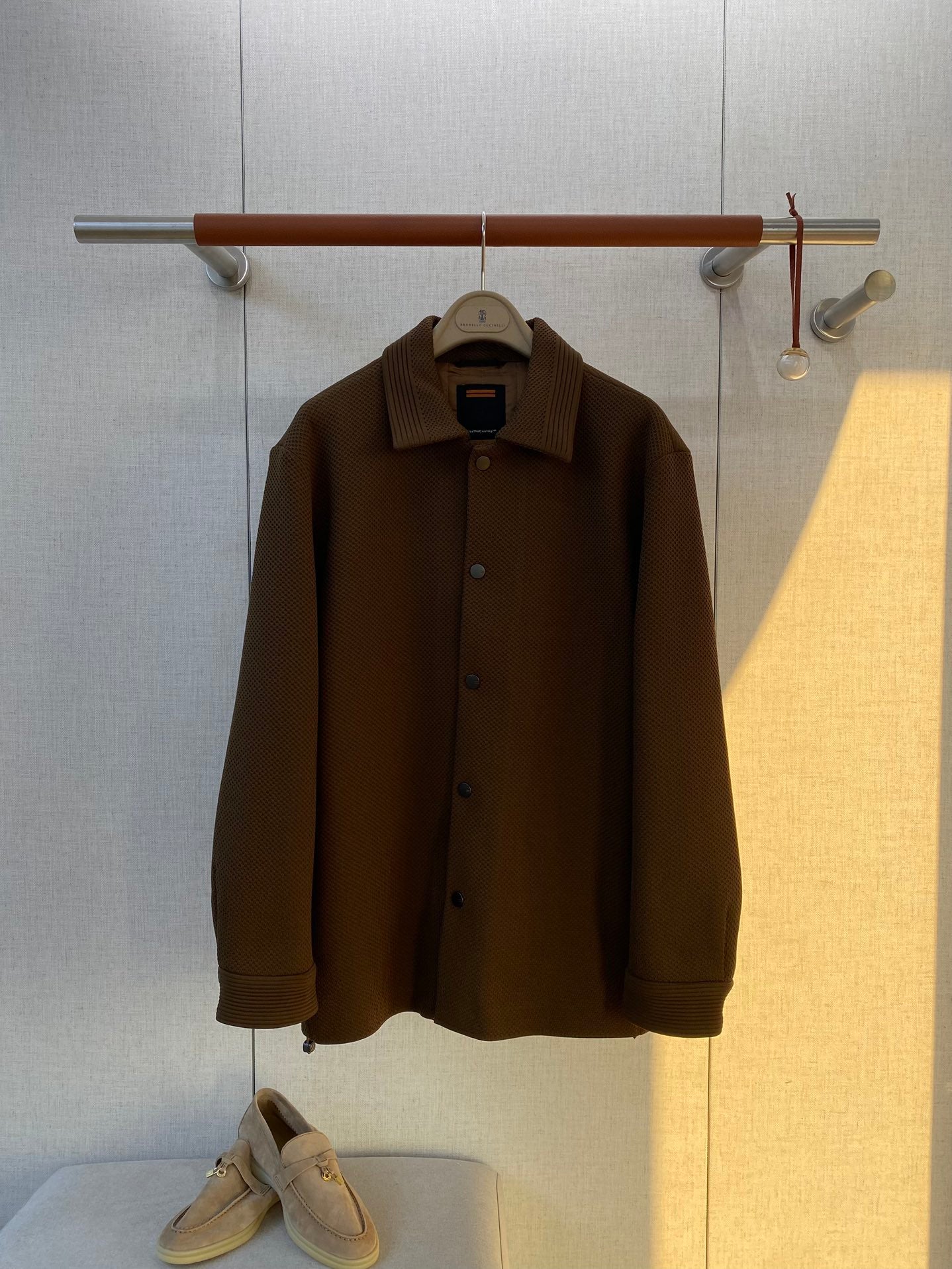 ZEGNA Braunfarbenes Overshirt