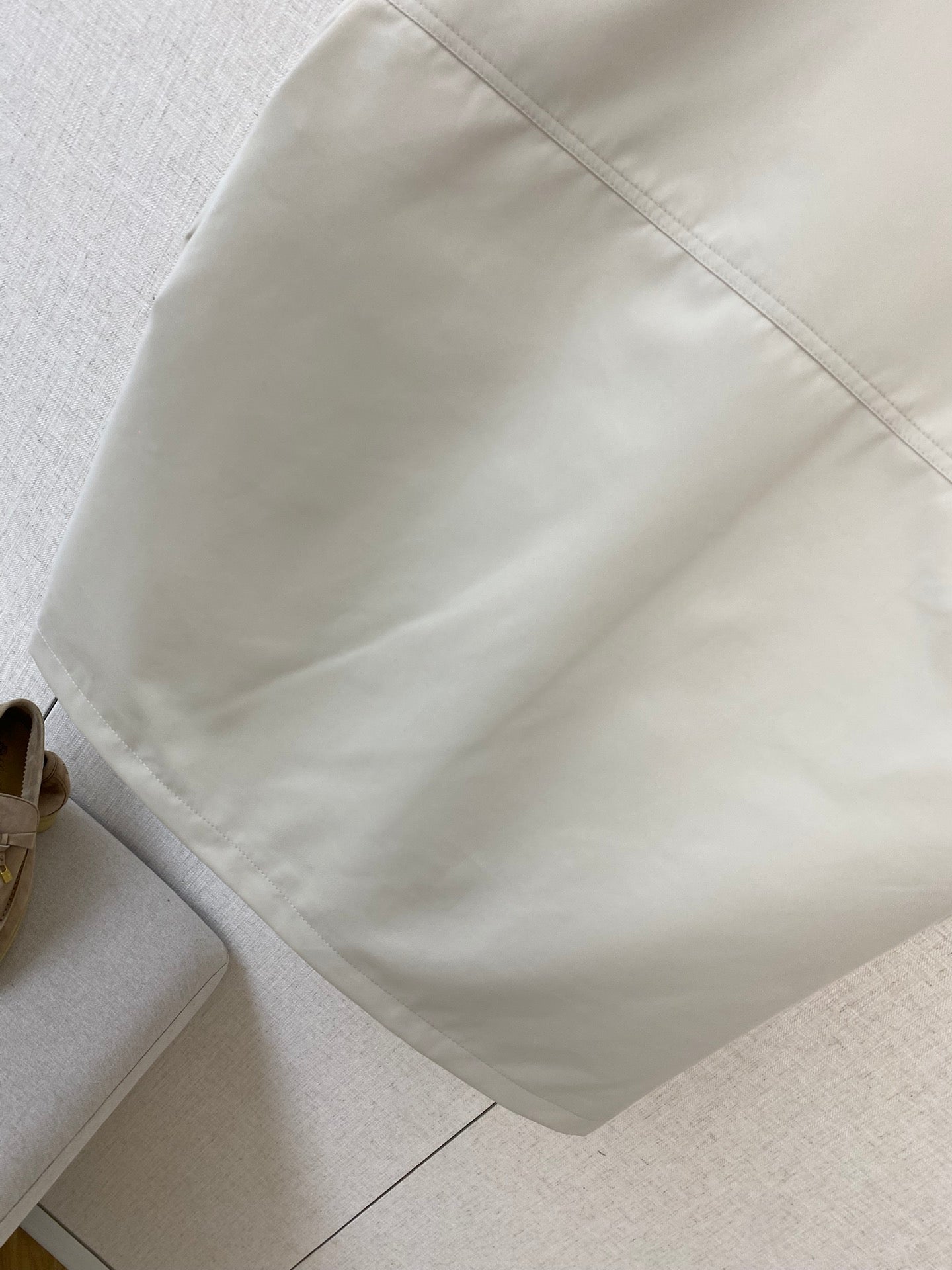 Loro Piana Herren Jacke in Hellgrau mit Reissverschluss und Ziptaschen