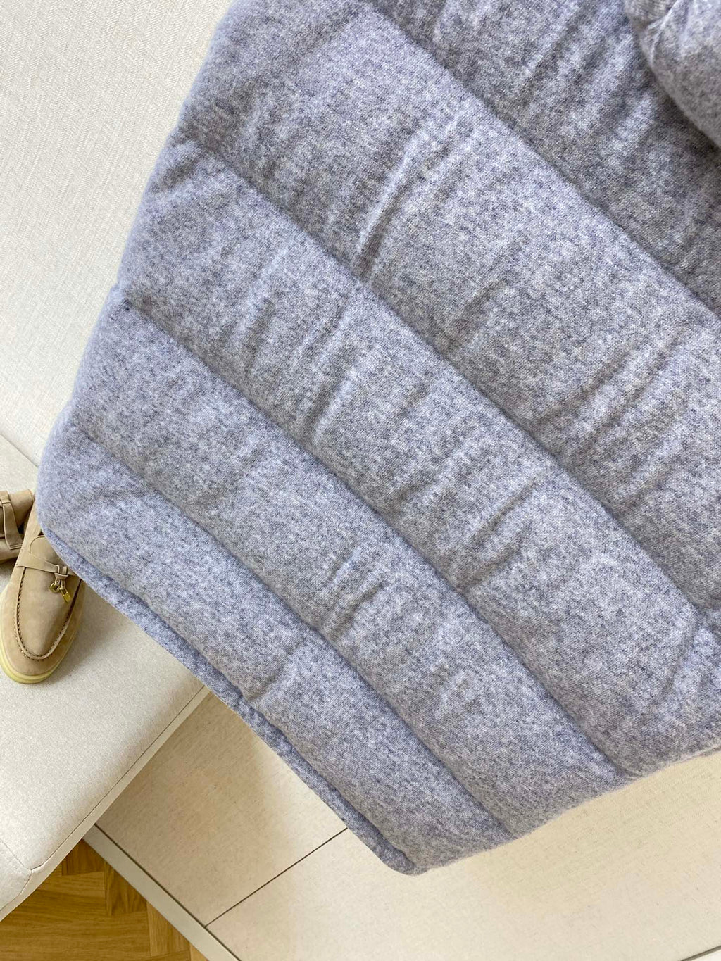 ZEGNA Mokassins aus Veloursleder mit Schleifendetail Beige
