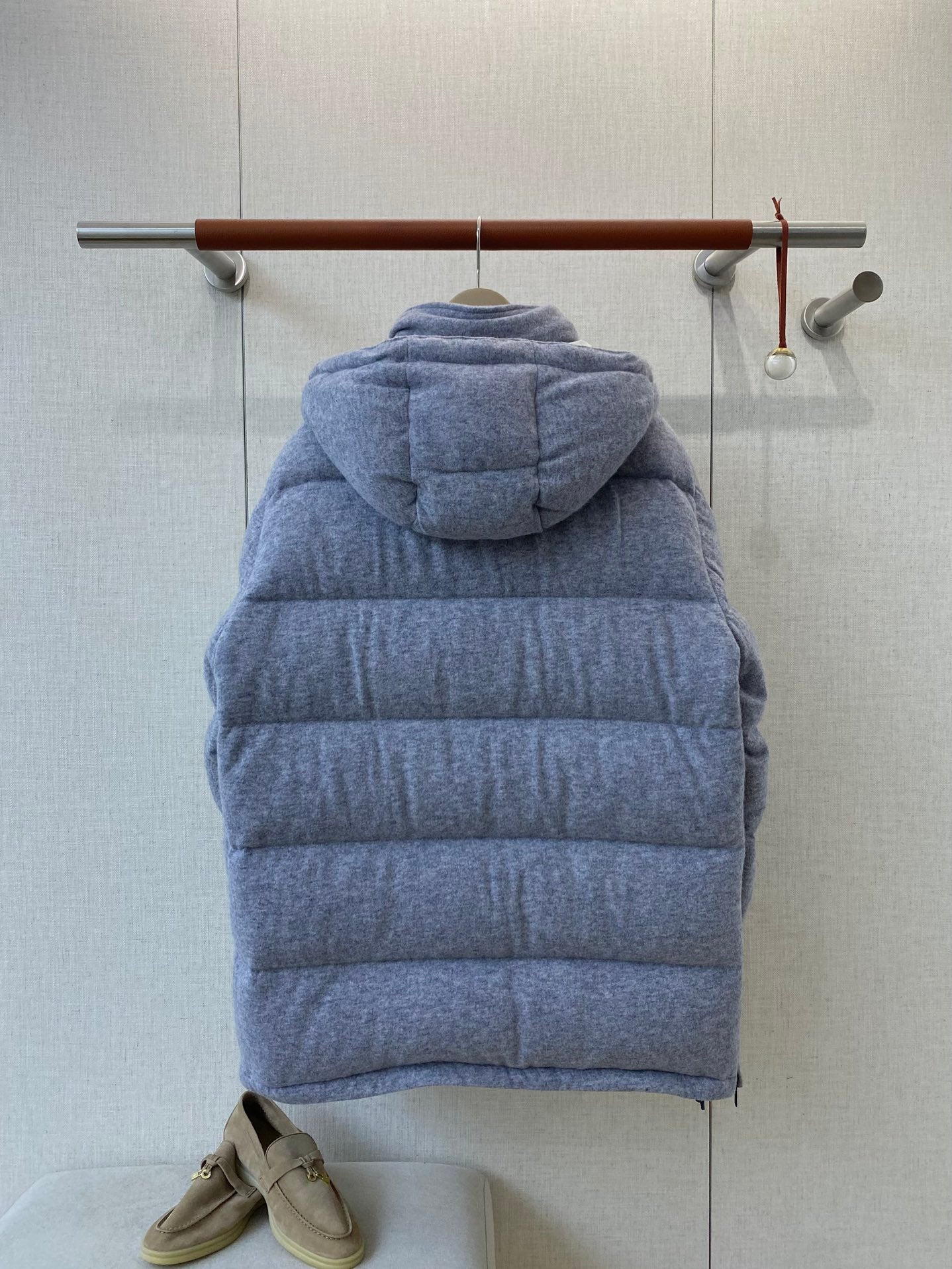 ZEGNA Mokassins aus Veloursleder mit Schleifendetail Beige