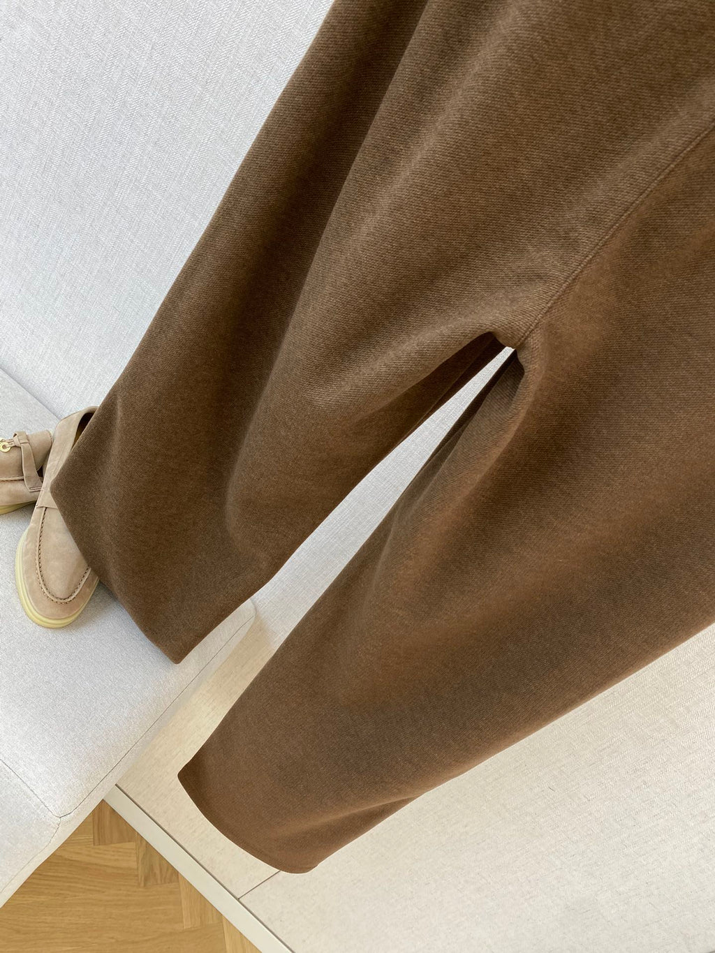 Loro Piana Braune Herren Sweatpants mit Kordelzug und Sticklogo