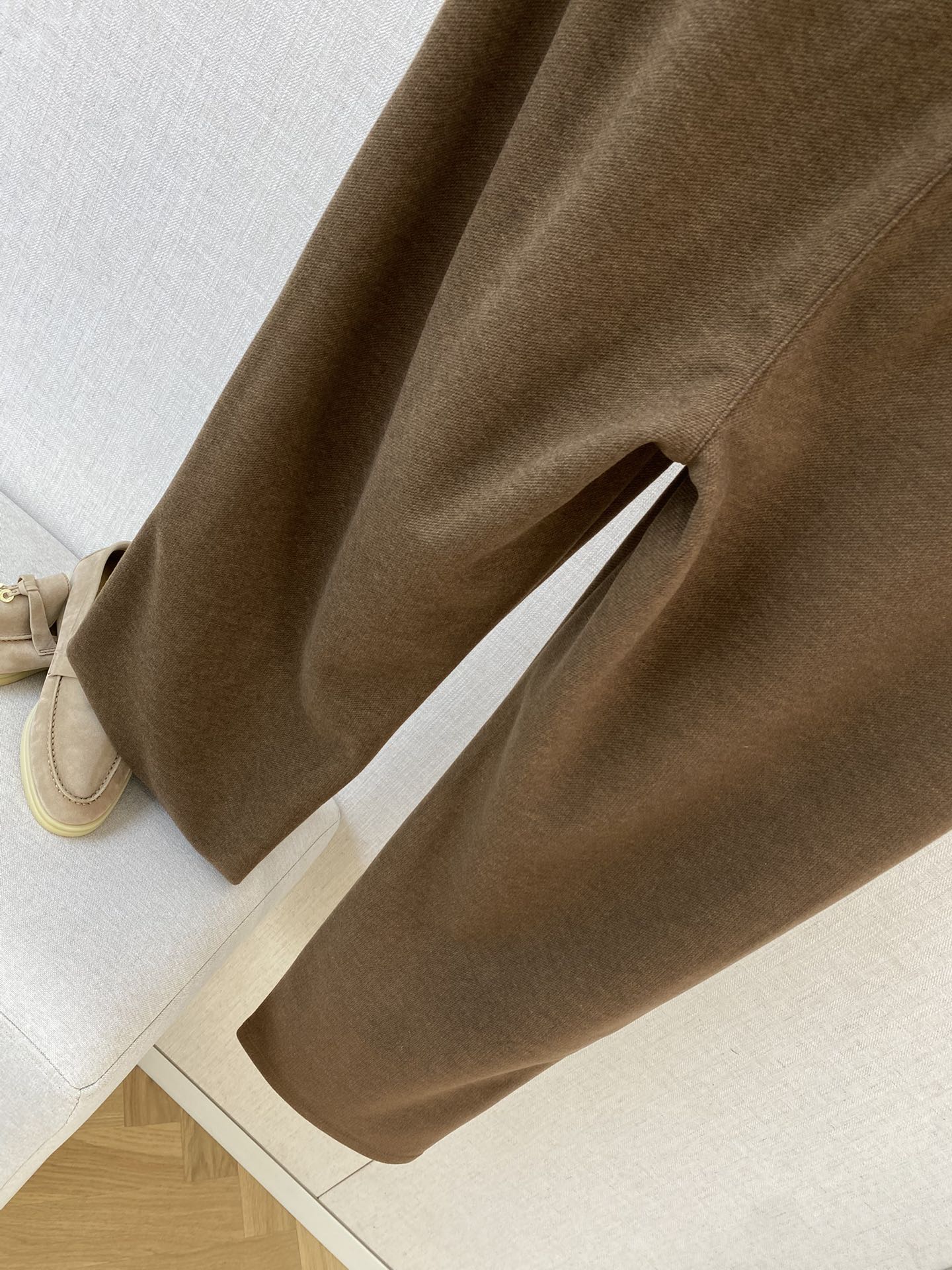 Loro Piana Braune Herren Sweatpants mit Kordelzug und Sticklogo