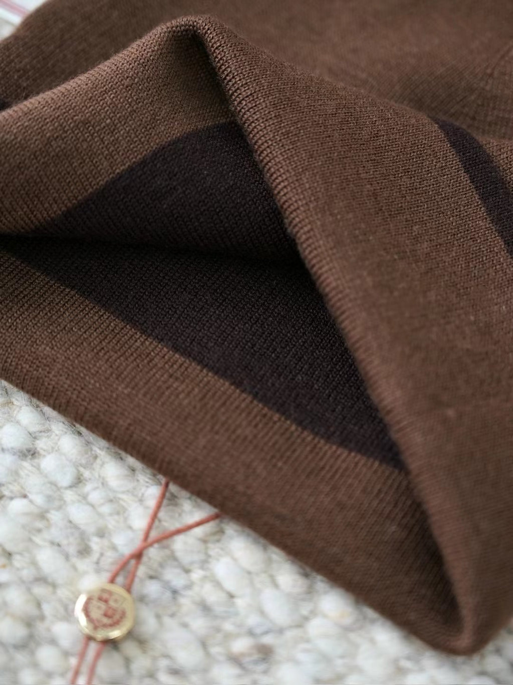 Loro Piana The Gift of Kings® Feinstrick-Mütze in Braun