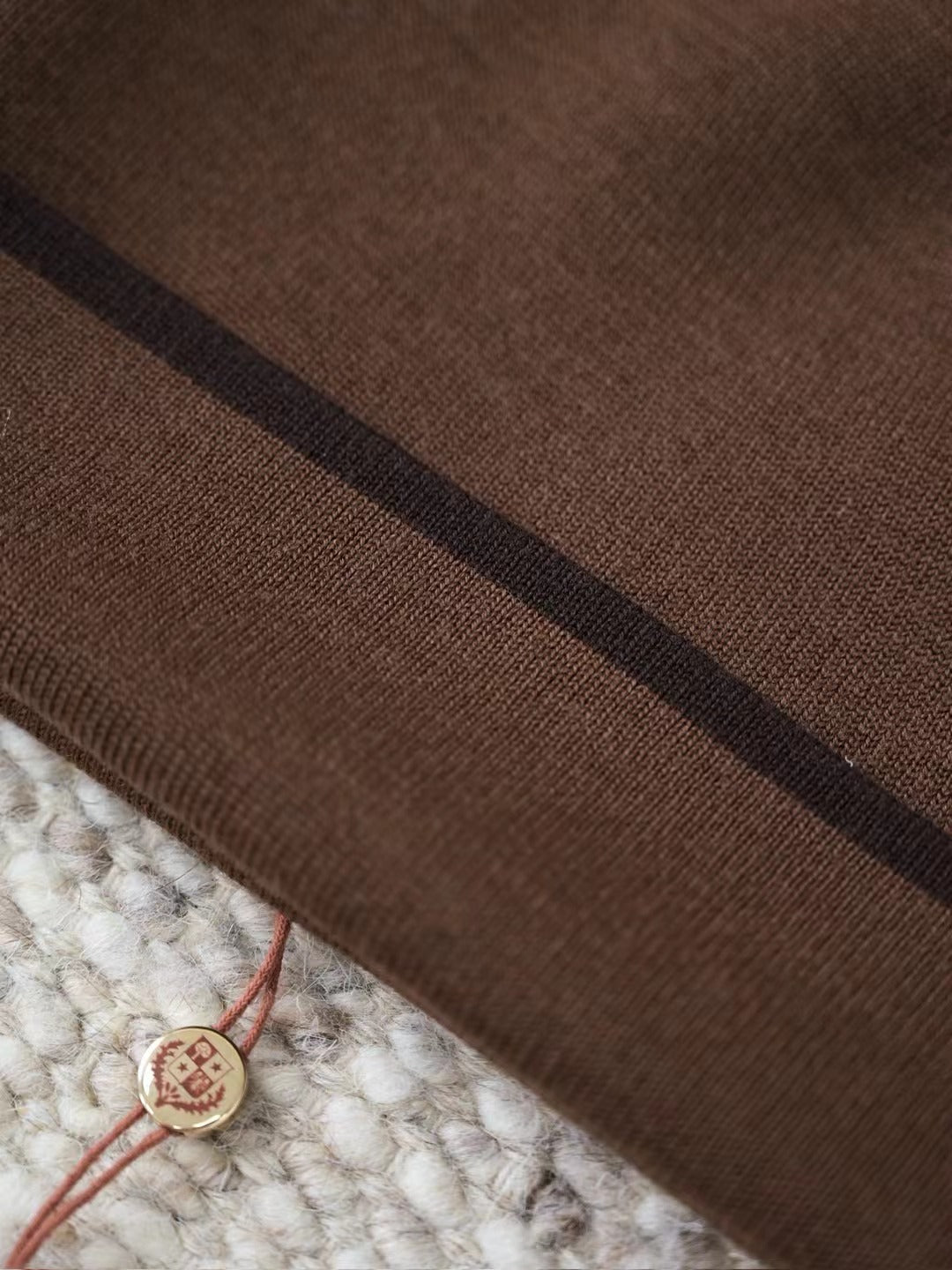 Loro Piana The Gift of Kings® Feinstrick-Mütze in Braun