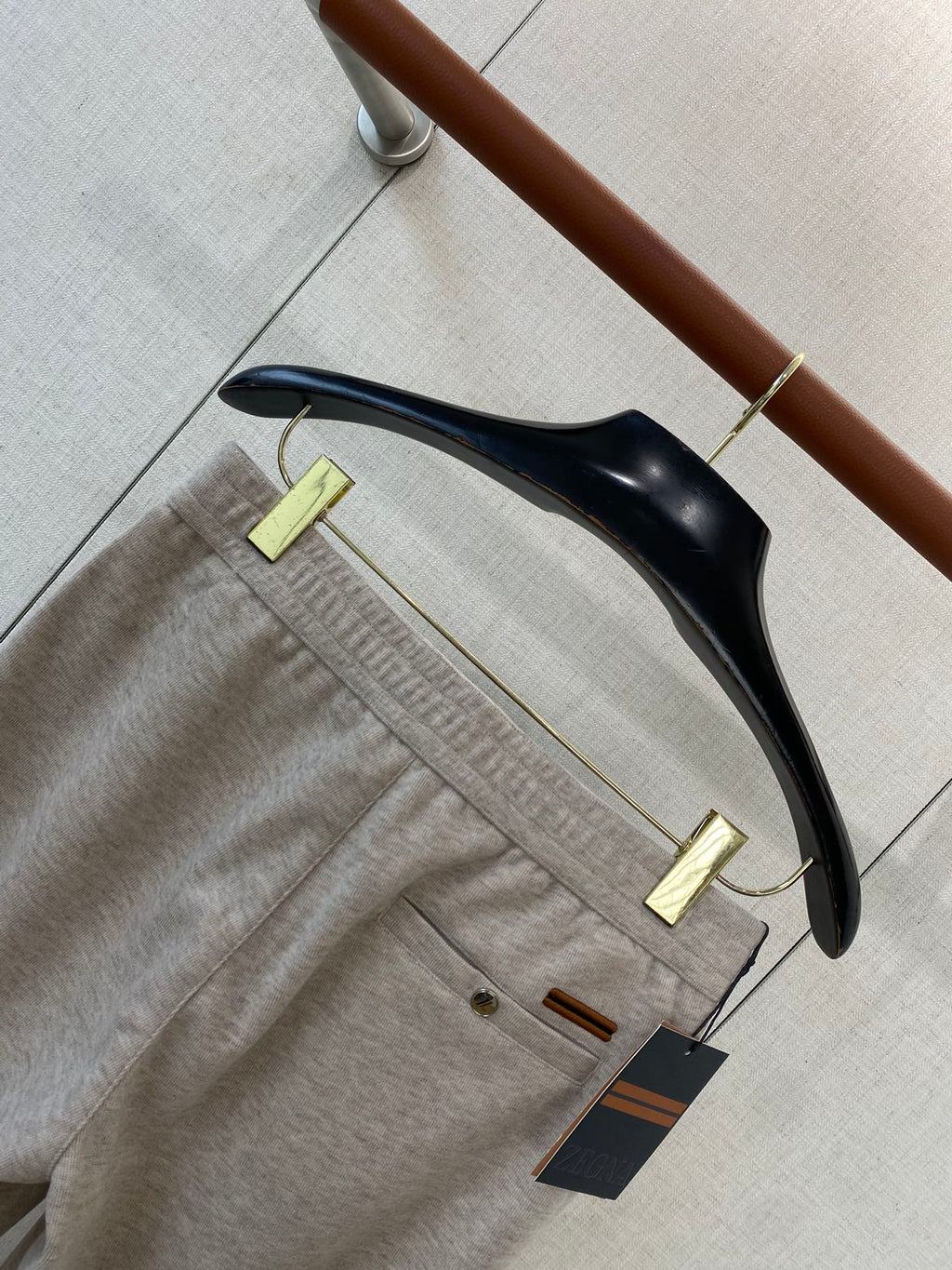 ZEGNA Casual-Hose mit Tunnelzug Beige