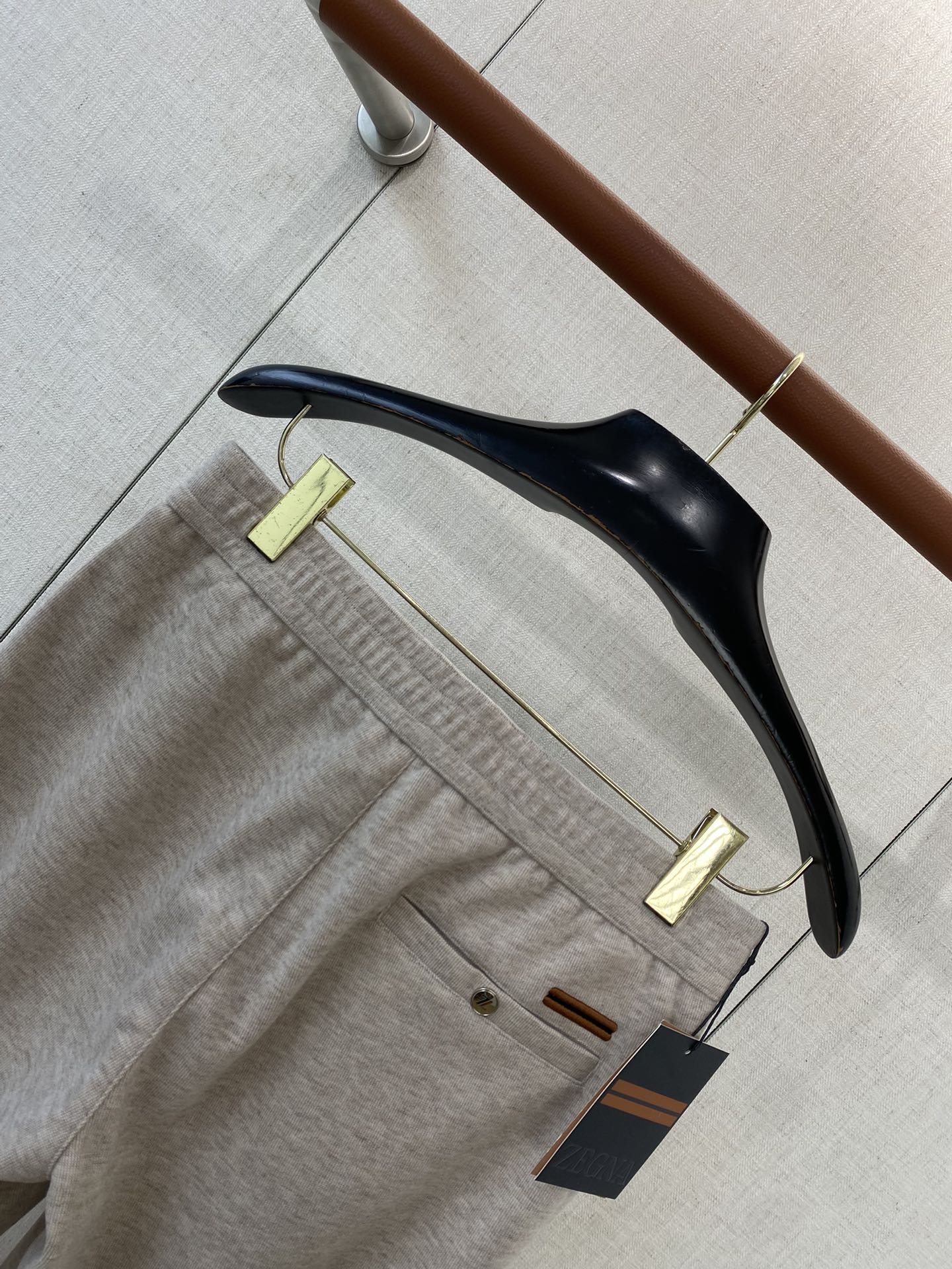 ZEGNA Casual-Hose mit Tunnelzug Beige