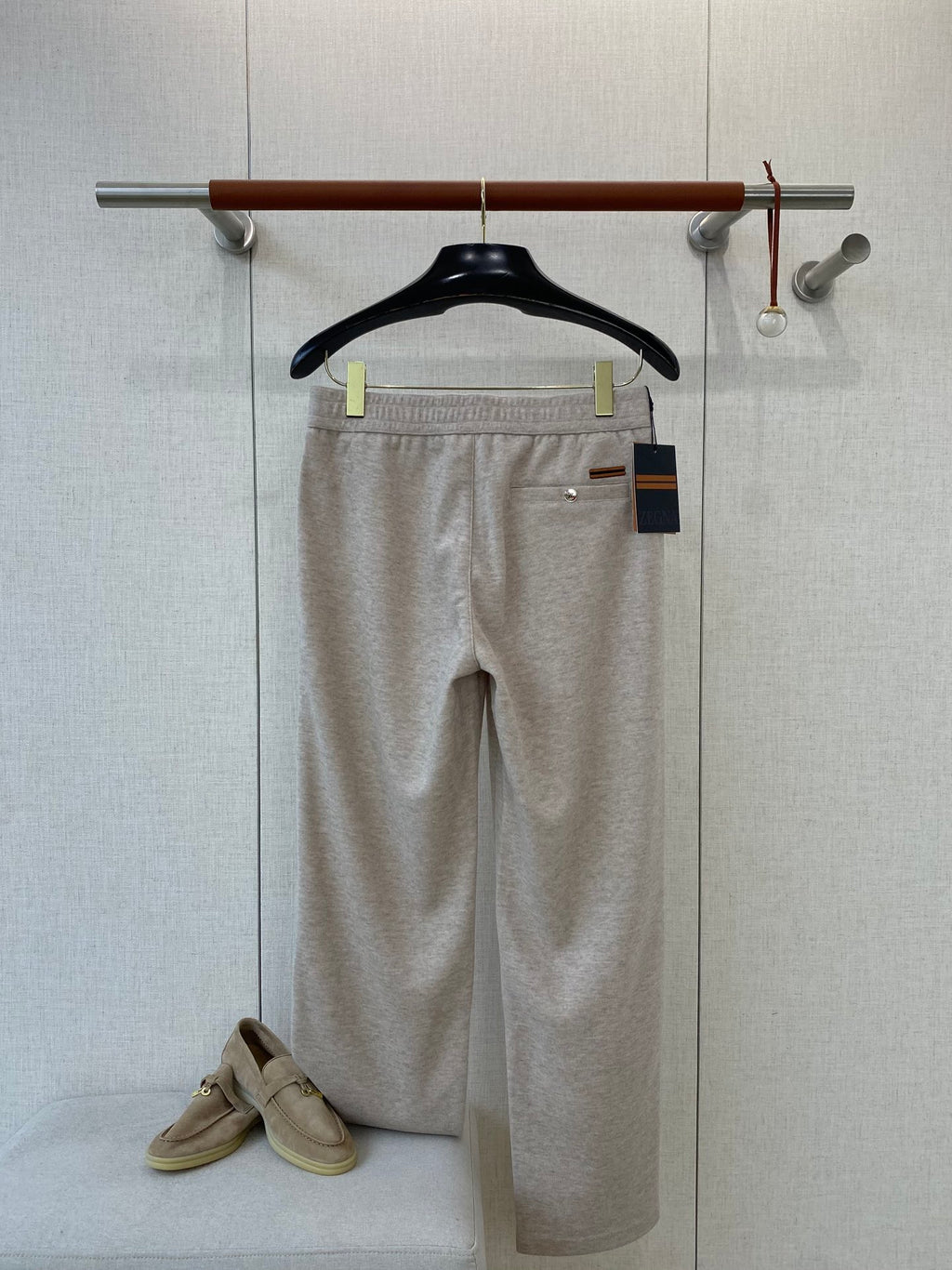 ZEGNA Casual-Hose mit Tunnelzug Beige