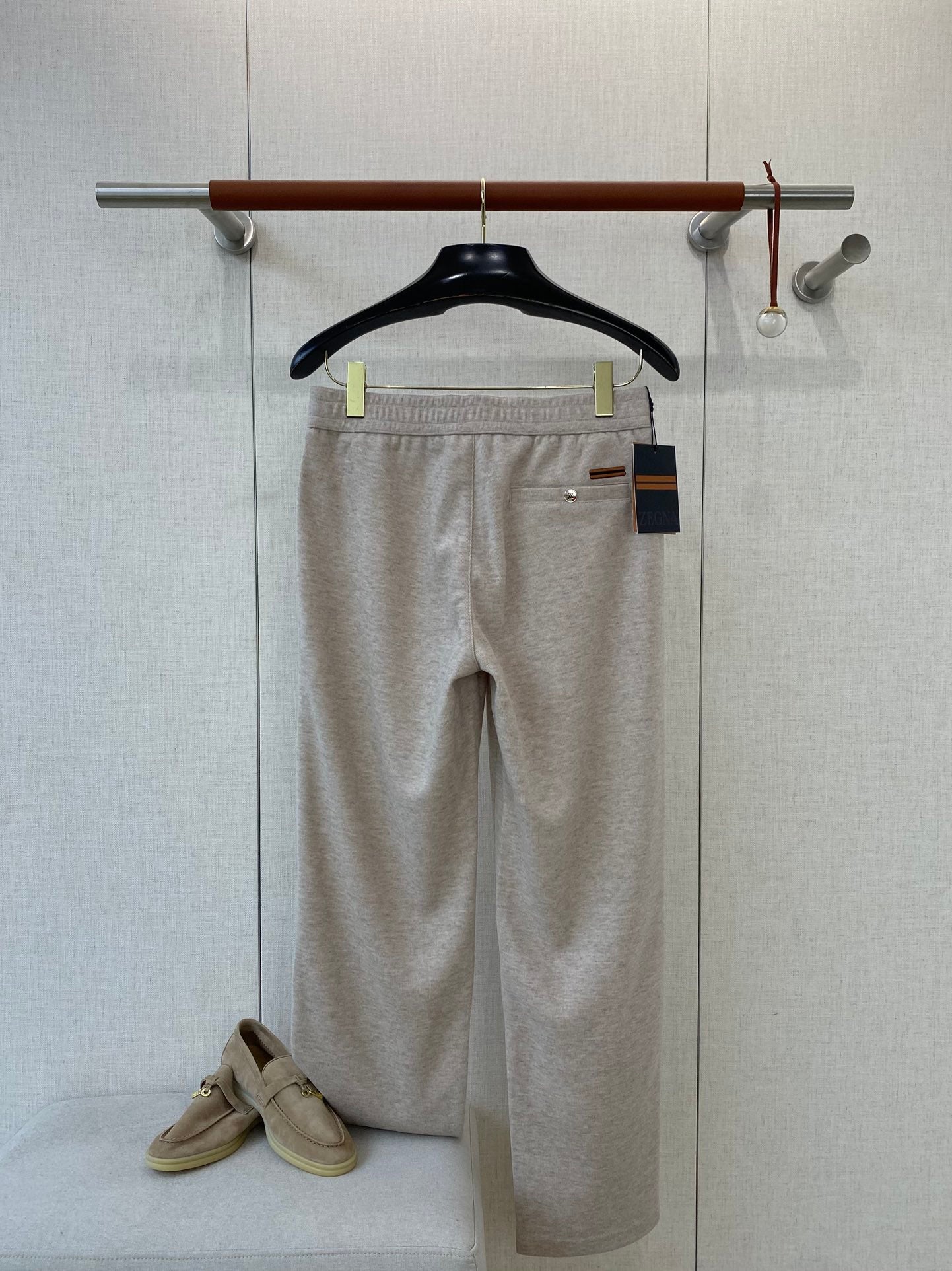 ZEGNA Casual-Hose mit Tunnelzug Beige