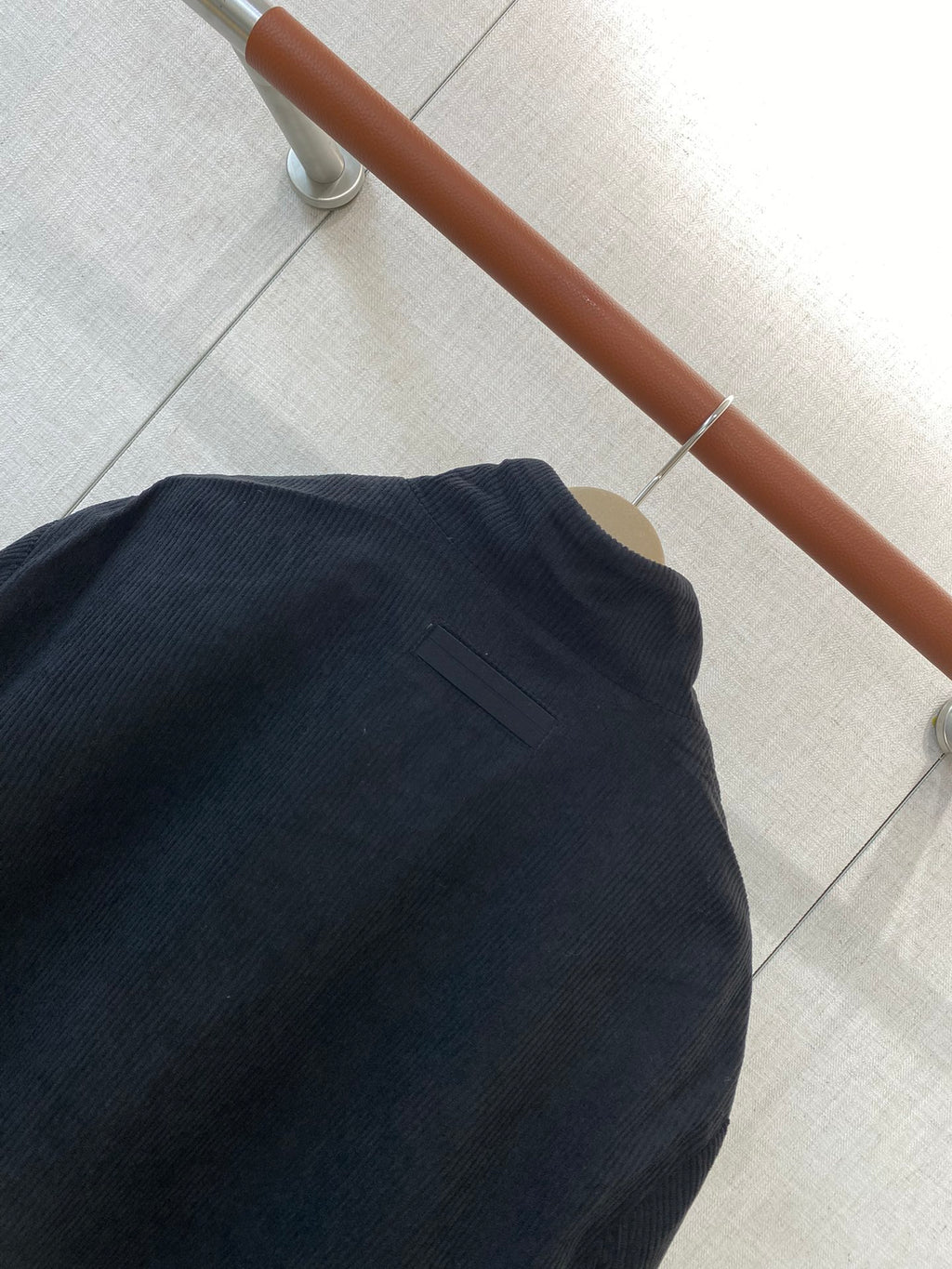 ZEGNA Herren-Jacke mit Zipper und Stehkragen Schwarz