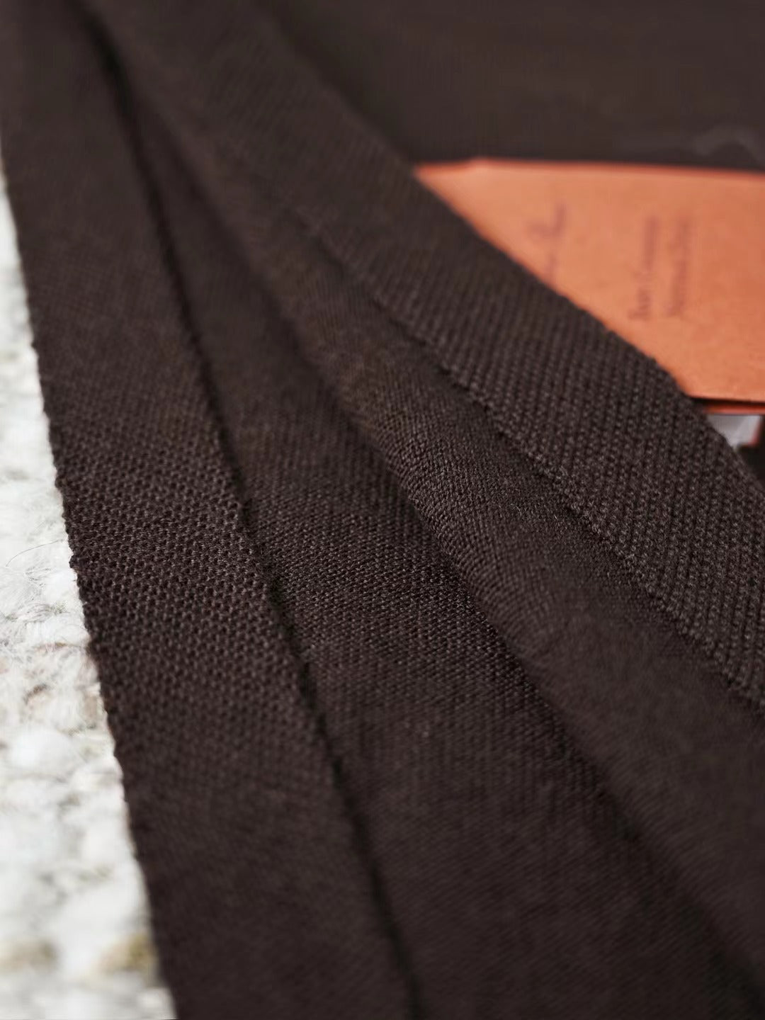 Loro Piana – Superfine Cashmere Schal in Dunkelbraun