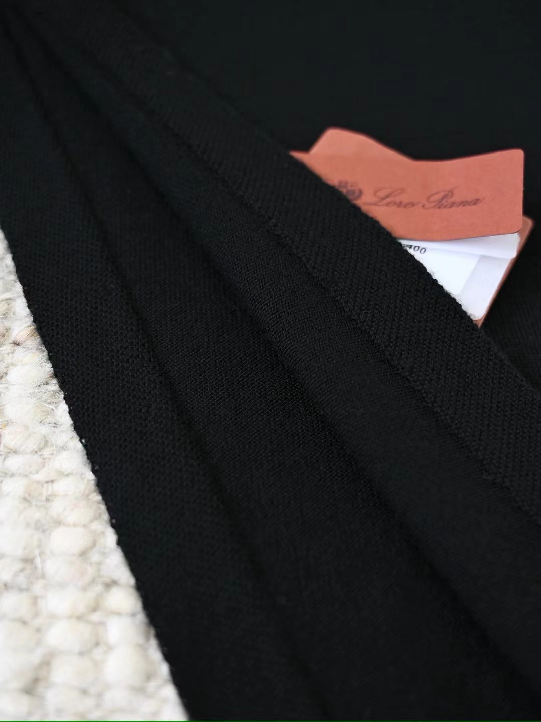Loro Piana Superfine Cashmere Schal in Schwarz