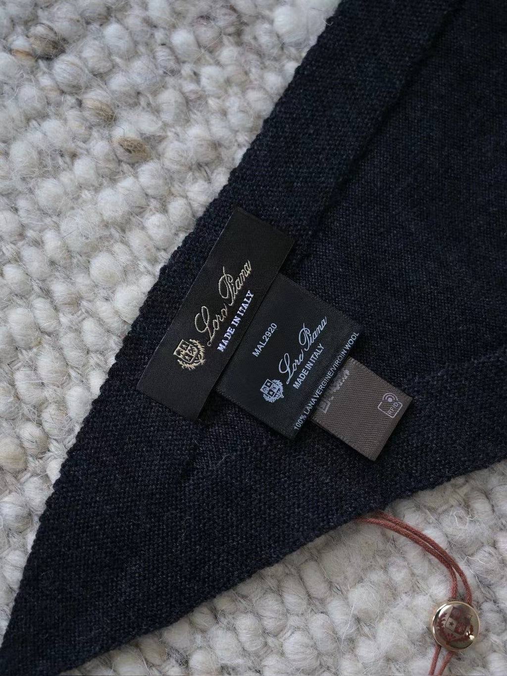 Loro Piana Kaschmirschal Dunkelgrau – Luxuriöser Herren-Schal aus feinem Cashmere